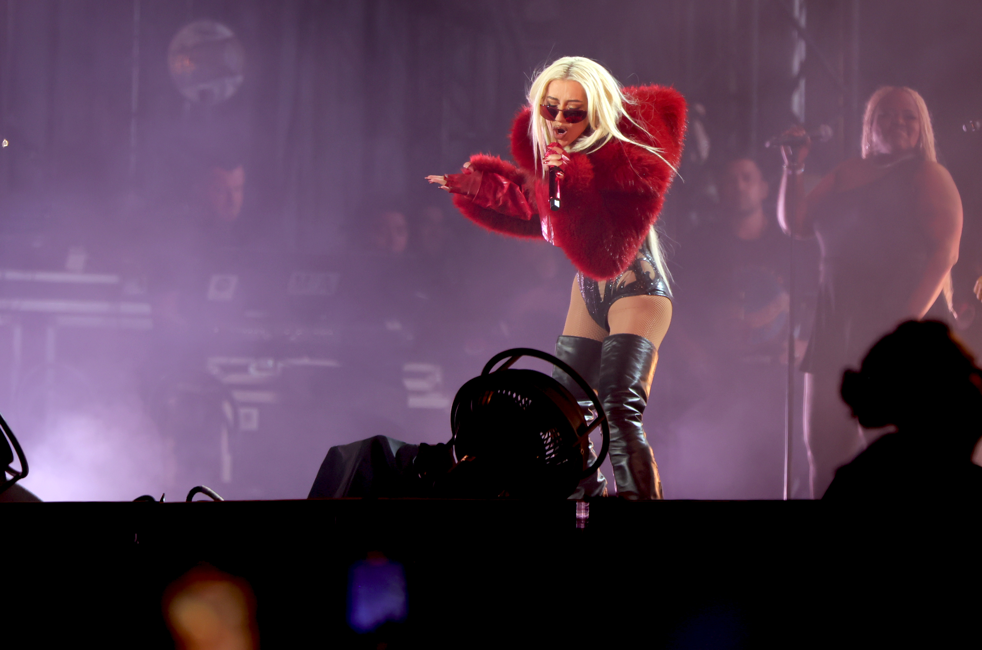 Christina Aguilera performs during day two of Emblema 2024 festival at Autodromo Hermanos Rodriguez in Mexico City, Mexico, on May 18, 2024 | Source: Getty Images