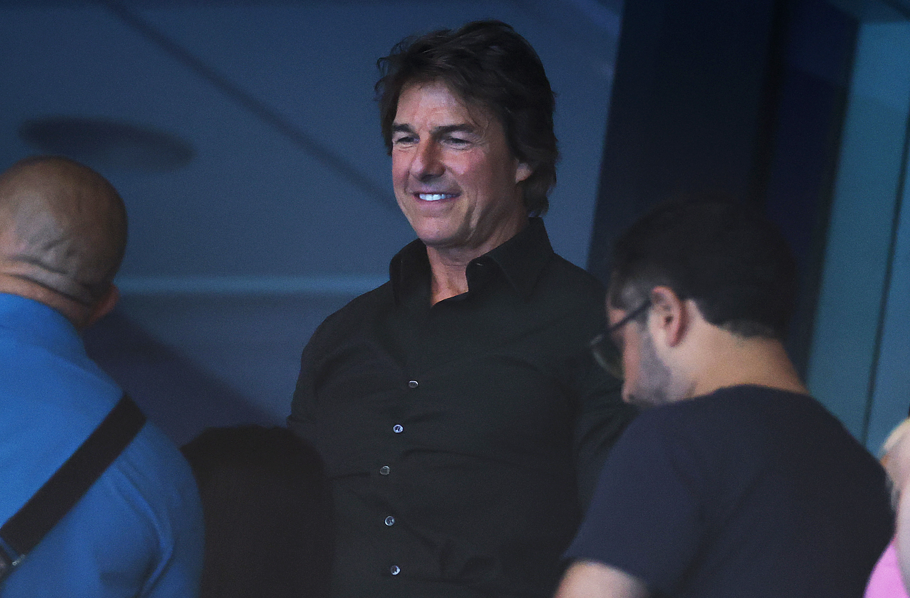 Tom Cruise watching day one of the Olympic Games Paris 2024 on July 27 in France. | Source: Getty Images