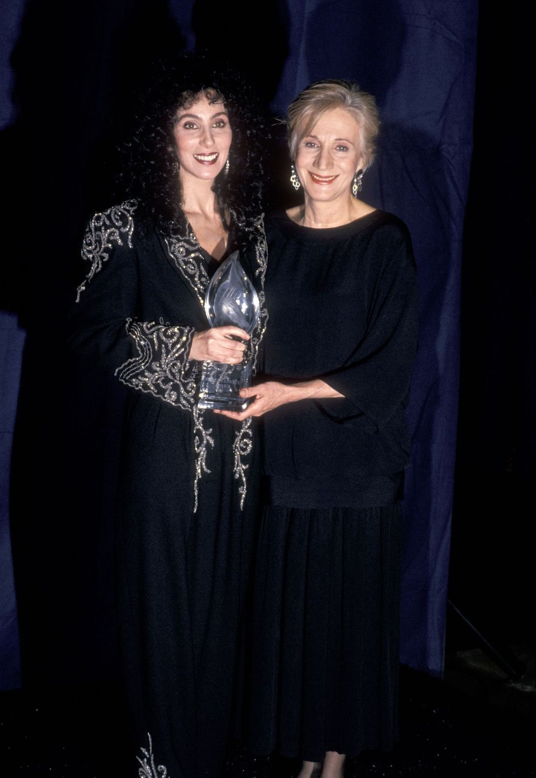  Cher and Olympia Dukakis at the 15th Annual People's Choice Awards on March 12, 1989. | Getty Images