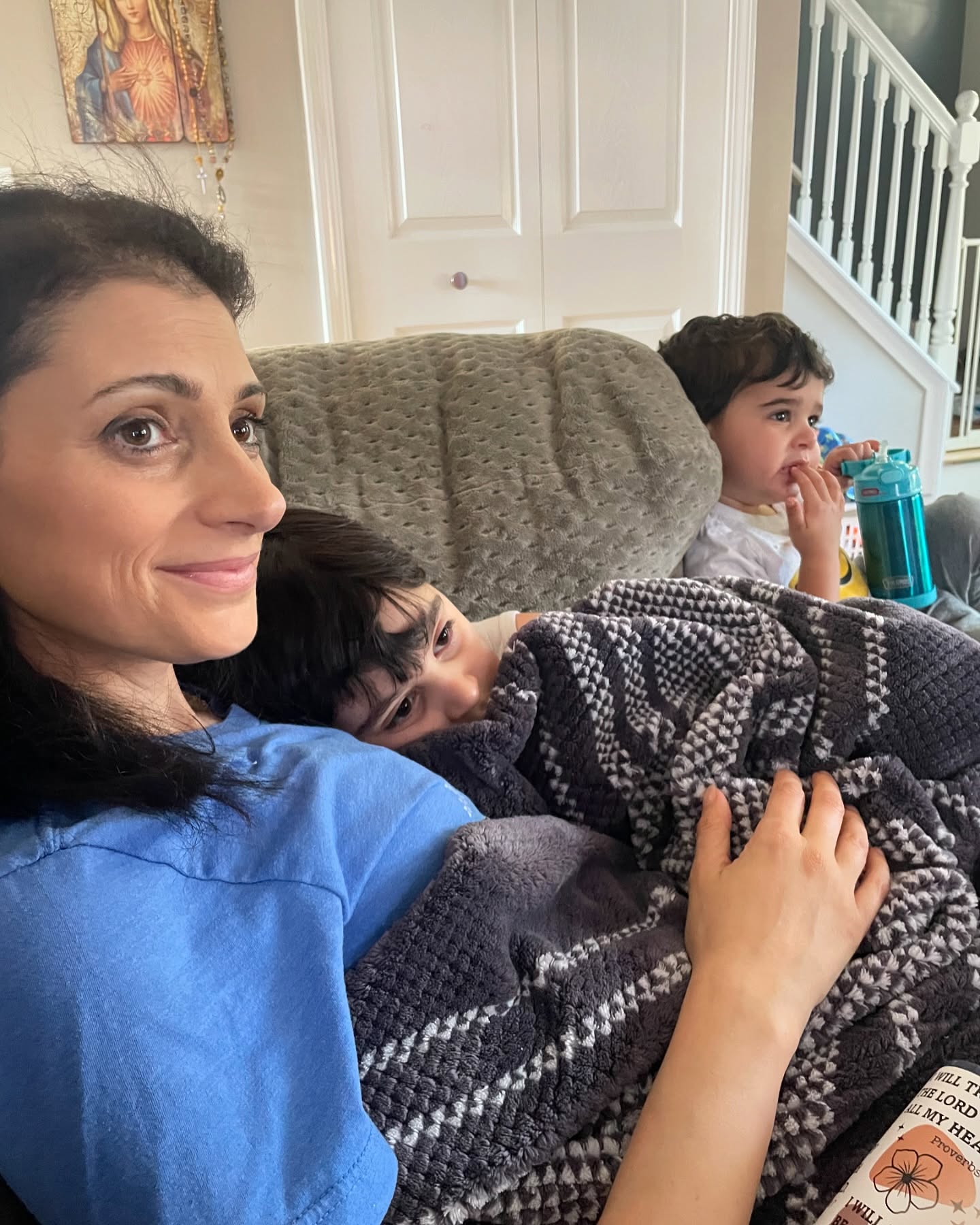 The Hanna children rest beside their beloved mother, Jessica, dated August 6, 2024 | Source: Instagram/blessed_by_cancer
