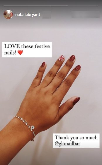 A picture of Natalia Bryant's beautiful manicure on Instagram | Photo: Instagram/nataliebryant