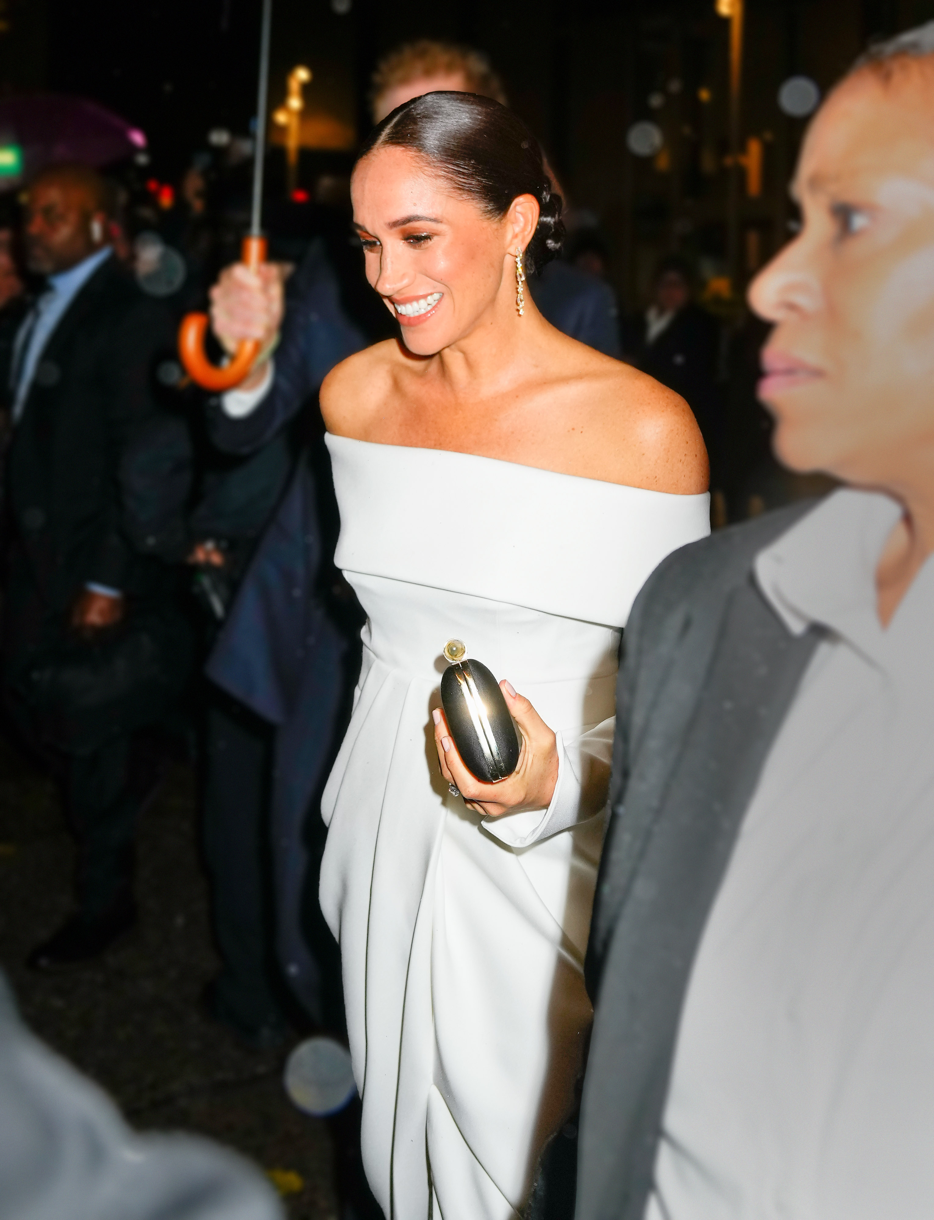 Meghan Markle spotted arriving for the Ripple Awards Gala in New York City on December 6, 2022 | Source: Getty Images