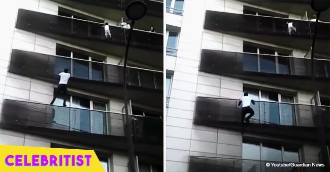 Young man scales 4 stories in 30 seconds to save 4-year-old child