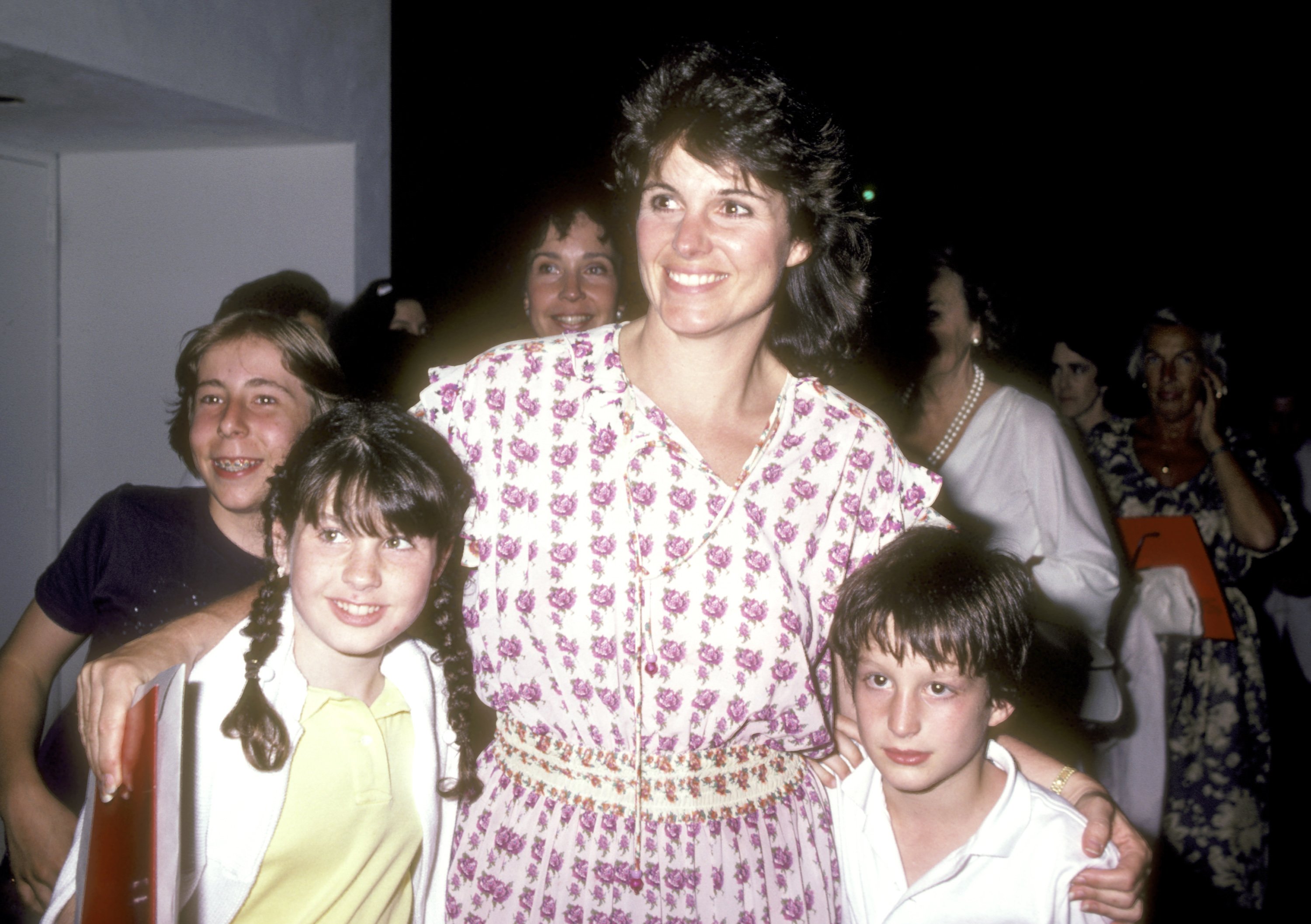 Susan Saint James, daughter Sunshine Lucas and son Harmony Lucas attend the Superman III North Haven Special Screening to Benefit The Connecticut Friends of Special Olympics and Marrakech on June 15, 1983 at Showcase Cinemas North Haven in North Haven, Connecticut. Photo: Getty Images