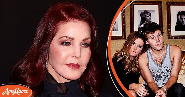 Pictures of Priscilla Presley and her daughter Lisa Marie Presley with her son Benjamin Keough | Photo: Getty Images || instagram.com/lisampresley 