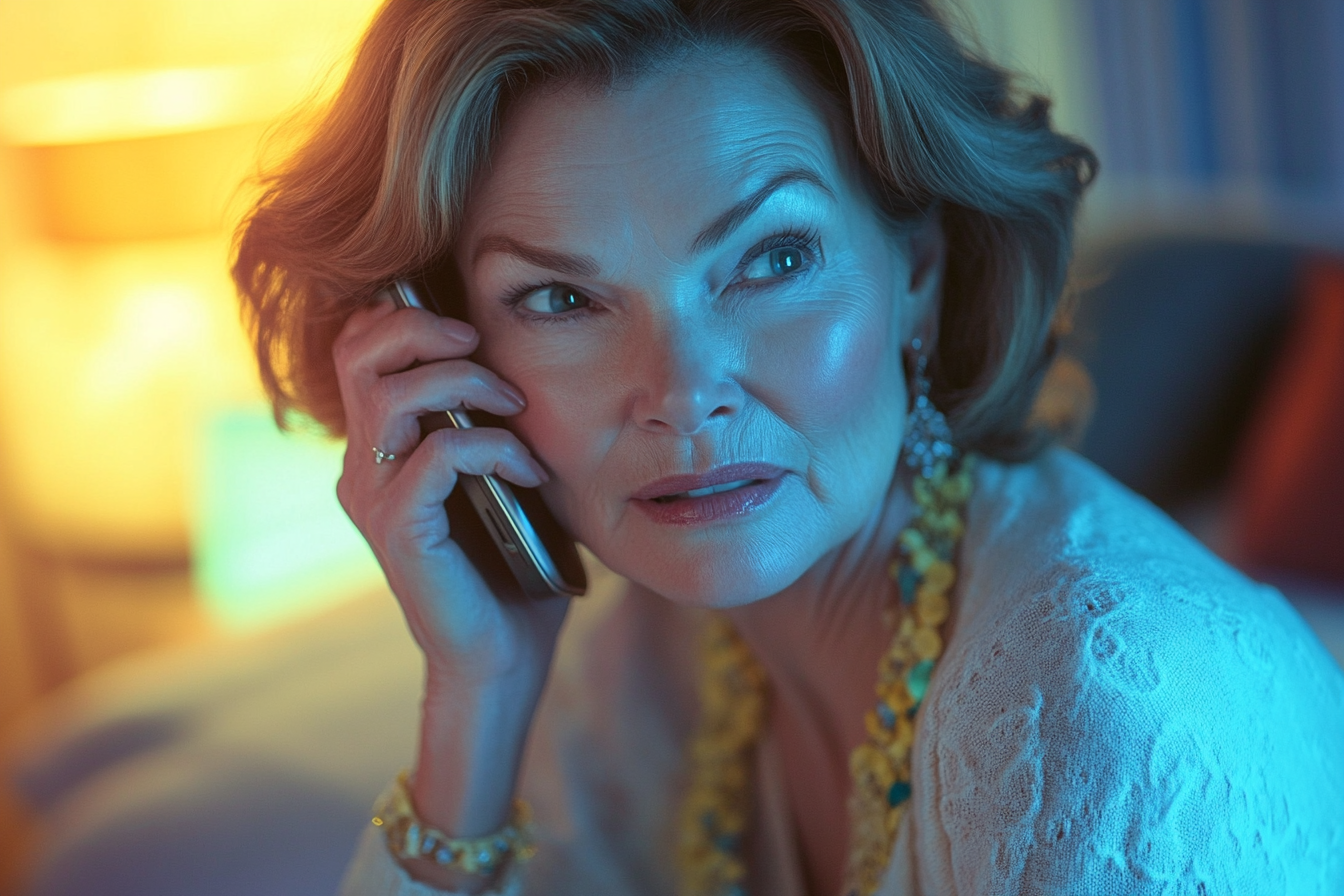 A woman talking to her daughter on the phone | Source: Midjourney