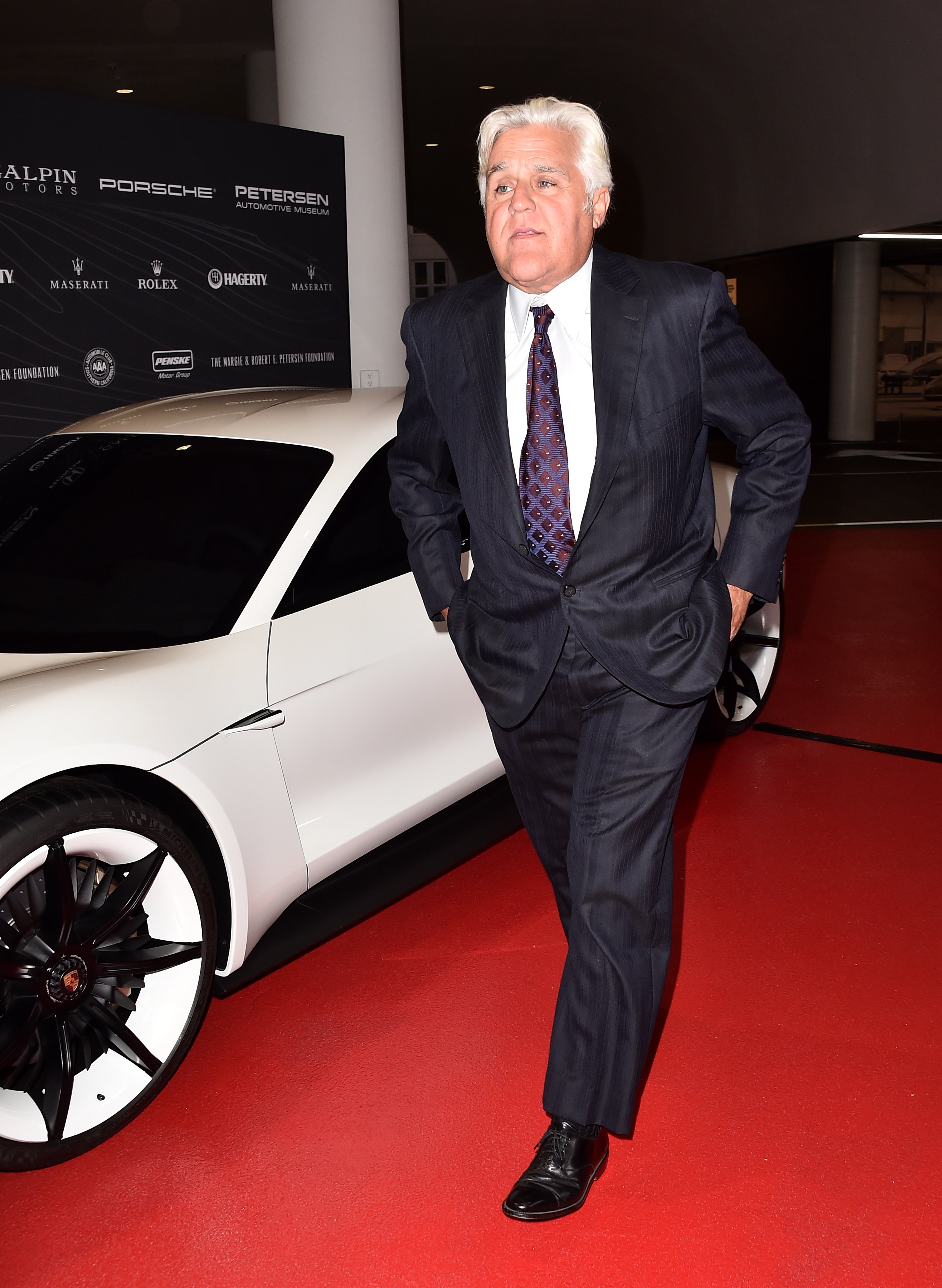 Jay Leno at the Petersen Automotive Museum Gala at The Petersen Automotive Museum in Los Angeles, California on October 5, 2018 | Source: Getty Images
