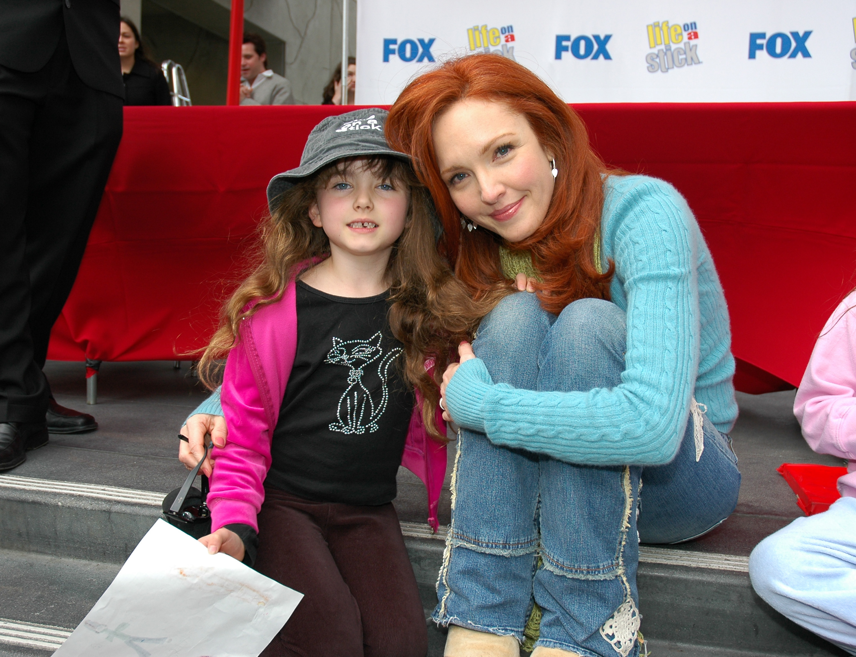 Amy Yasbeck and Stella Ritter during "Life on a Stick" - Veggie Dog Eating Contest in Hollywood, California on March 23, 2005 | Source: Getty Images