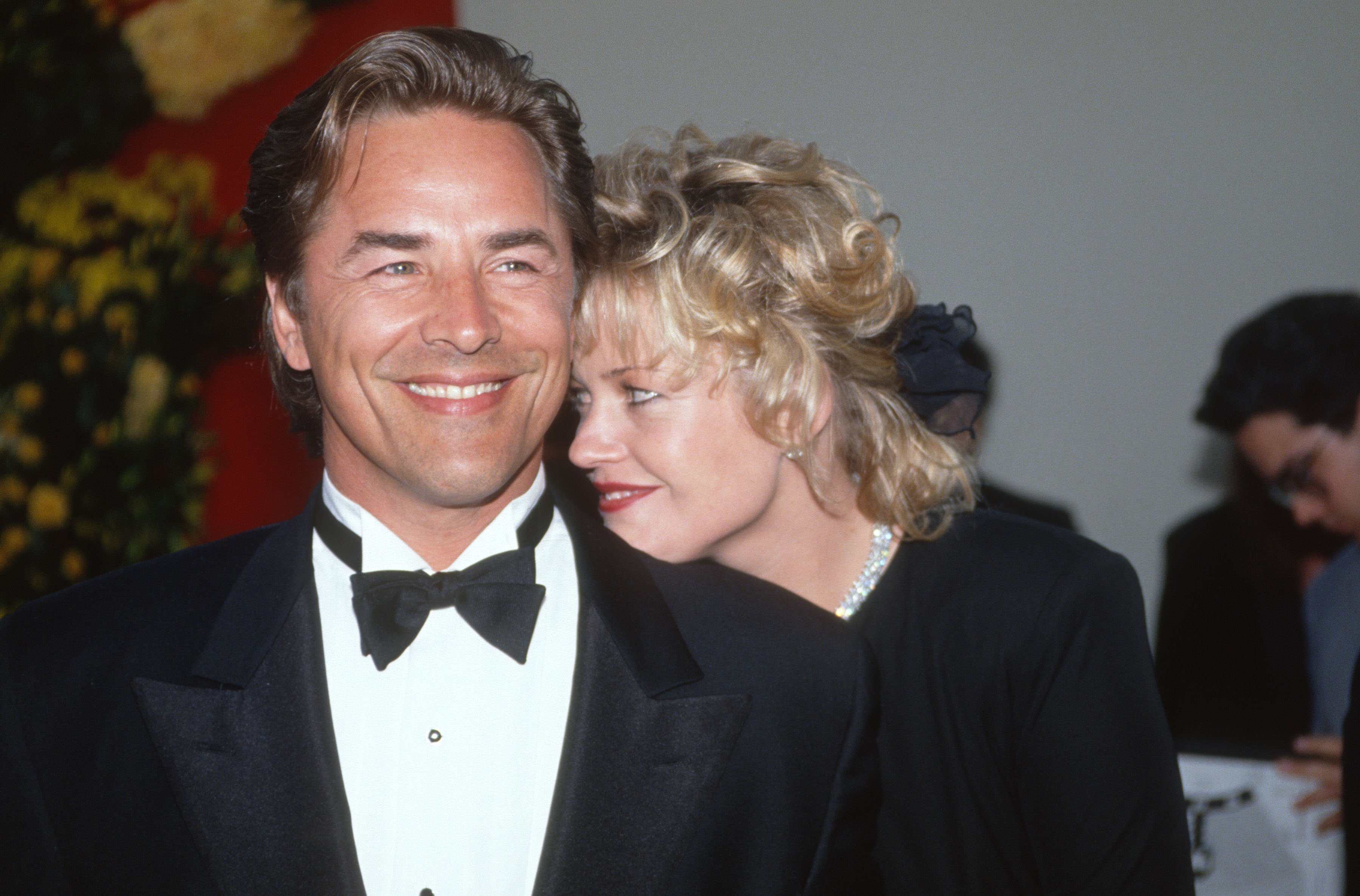 Don Johnson and Melanie Griffiths at an event April 29, 1989 Hollywood, Los Angeles, California. | Source: Getty Images 