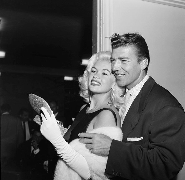Actress Jayne Mansfield and Mickey Hargitay at the WAIF BALL in Los Angeles,California | Photo: Getty Images