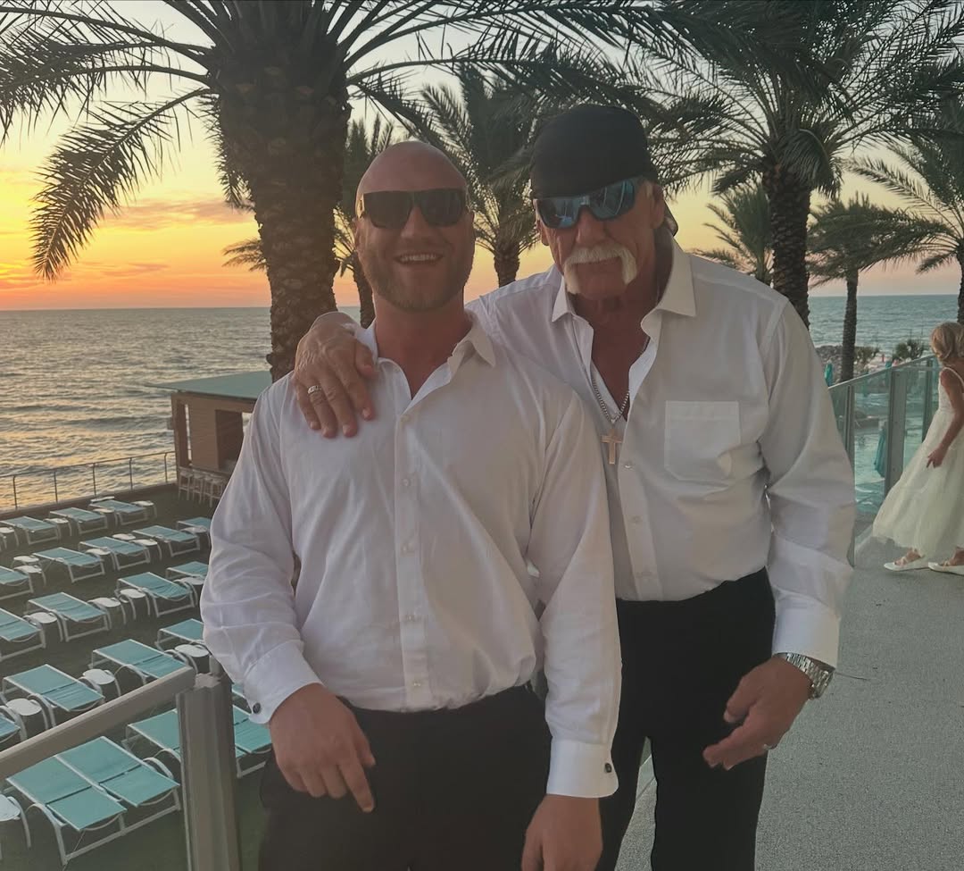 Nick and Hulk Hogan from a post dated July 27, 2025. | Source: Instagram/nickhogan