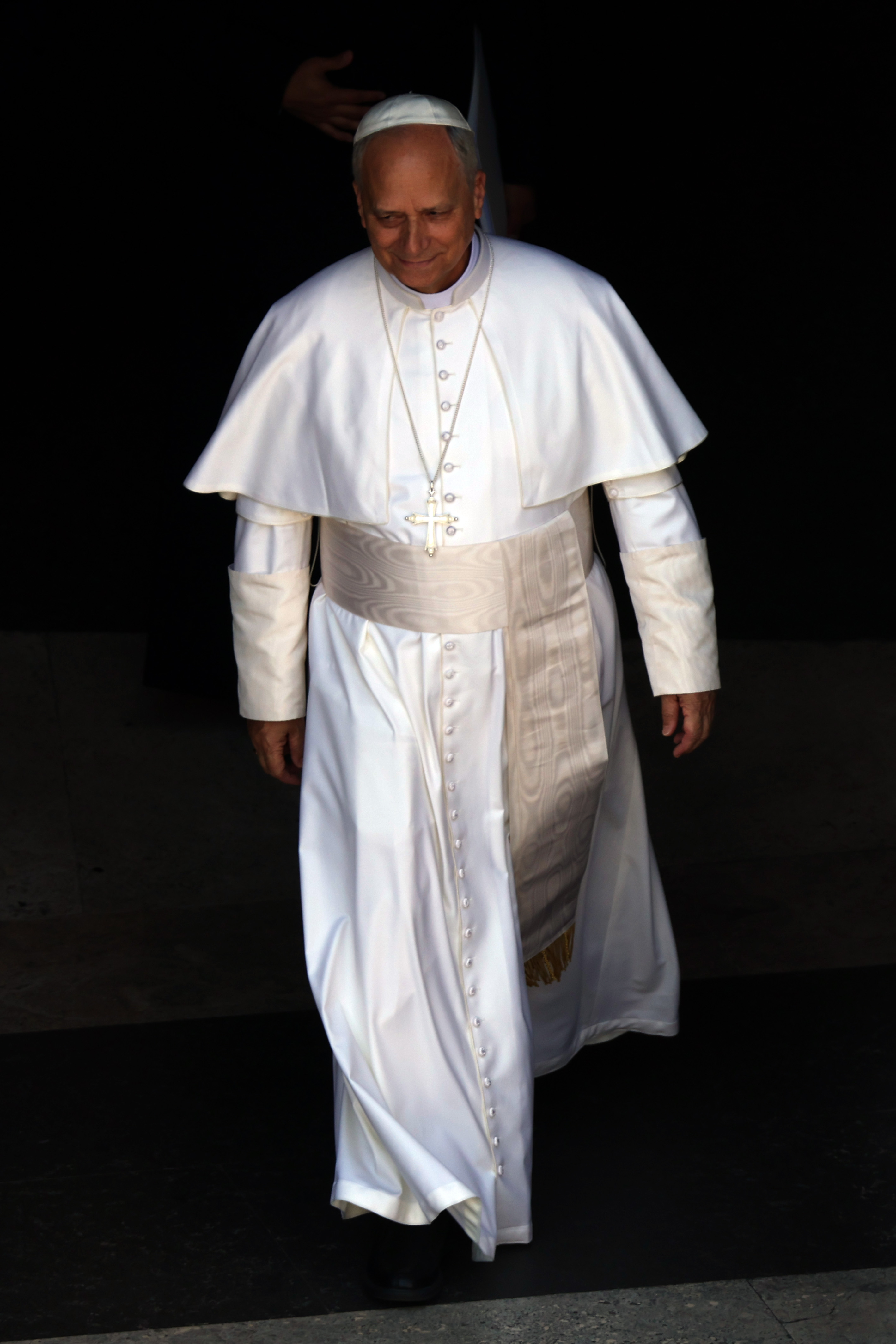 Pope Leo XIV leaves the Sant Uffizio building on June 8, 2025, ahead of Pentecost Sunday celebrations in St. Peter's Square | Source: Getty Images