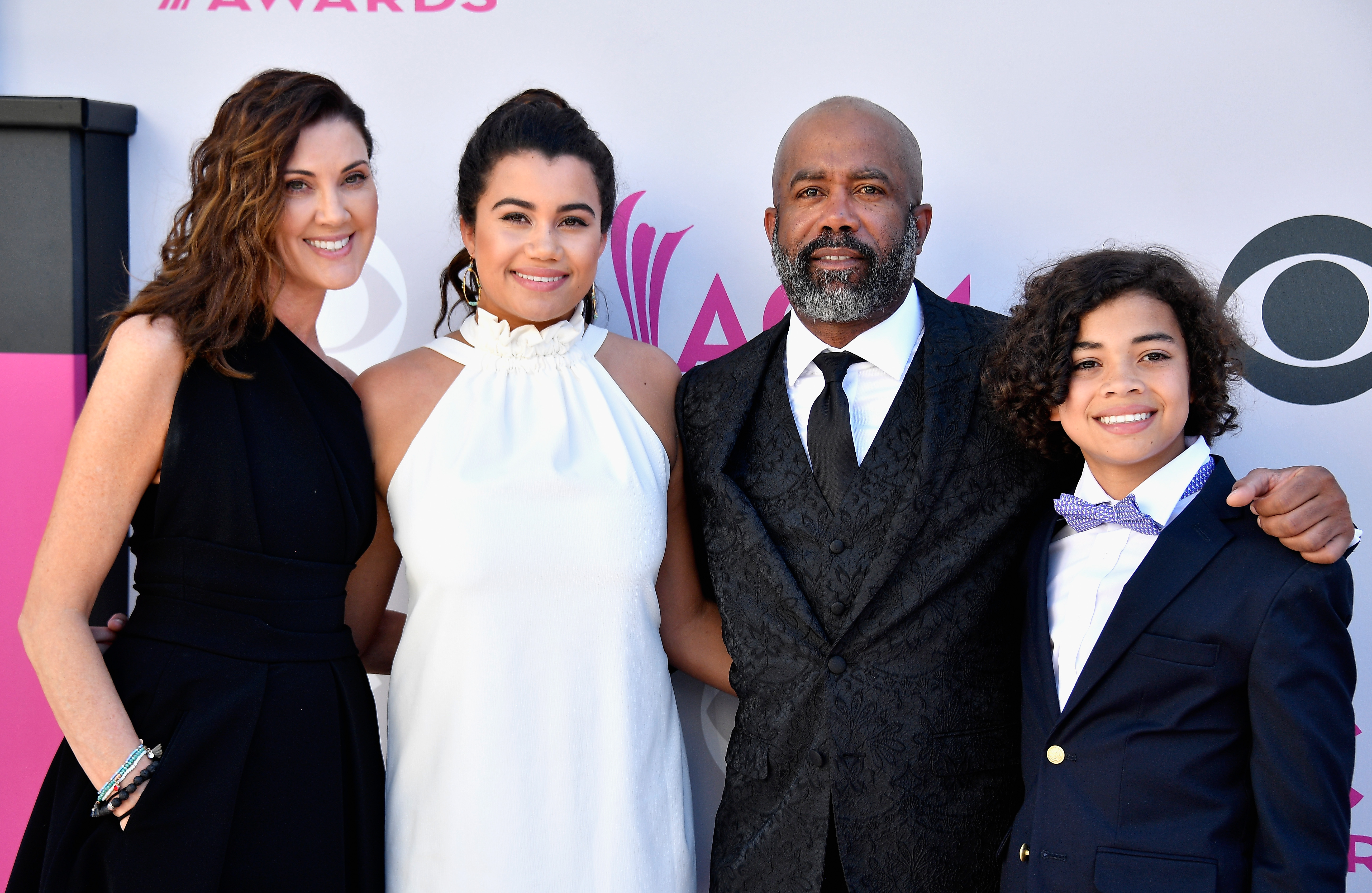 Beth Leonard, Daniella Rose Rucker, Darius Rucker, and Jack Rucker at the 52nd Academy of Country Music Awards on April 2, 2017, in Las Vegas, Nevada. | Source: Getty Images