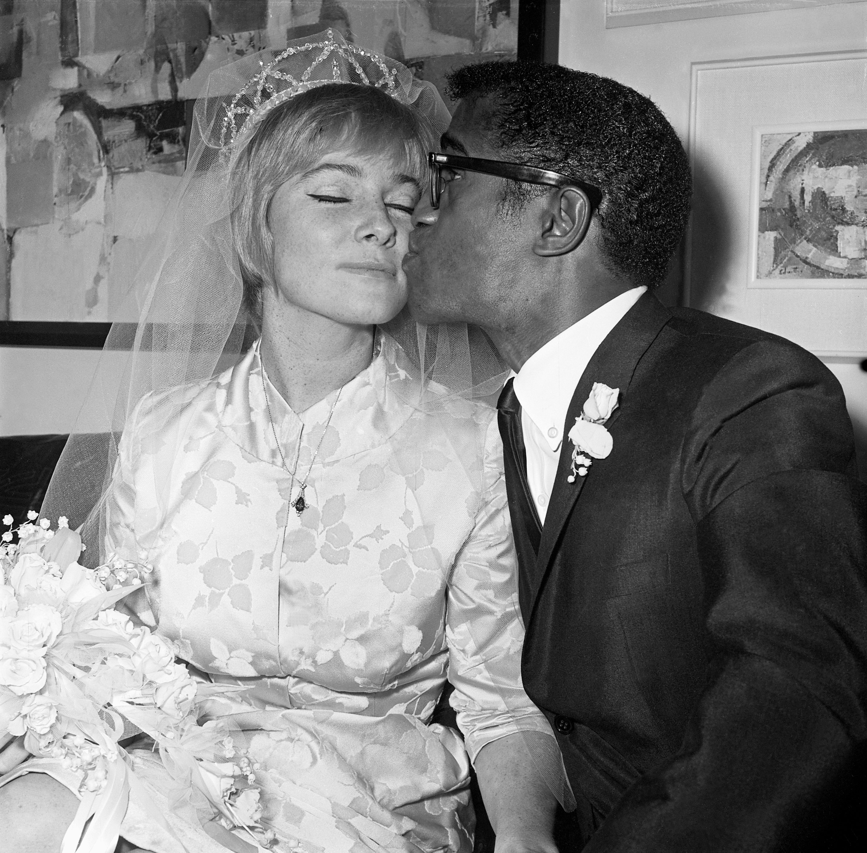 Reception following wedding of May Britt and Sammy Davis, Jr. on November 13, 1960. | Source: Getty Images 