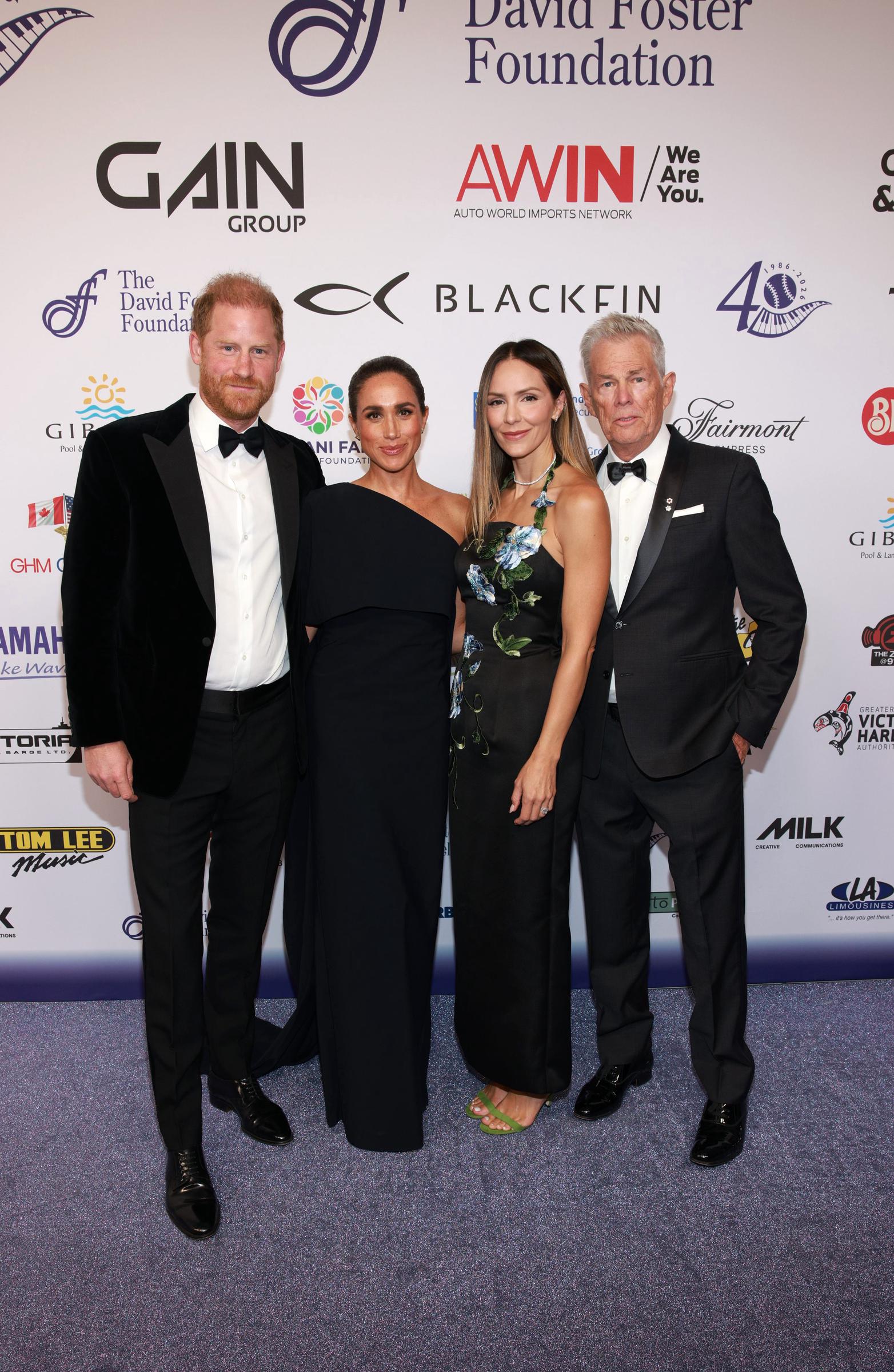 Harry and Meghan's ties to David Foster and his family stretch back years, with Meghan and Katharine McPhee having known each other since childhood. Foster also helped arrange the Sussexes' 2019 stay on Vancouver Island shortly before they stepped back as senior working royals. | Source: Getty Images