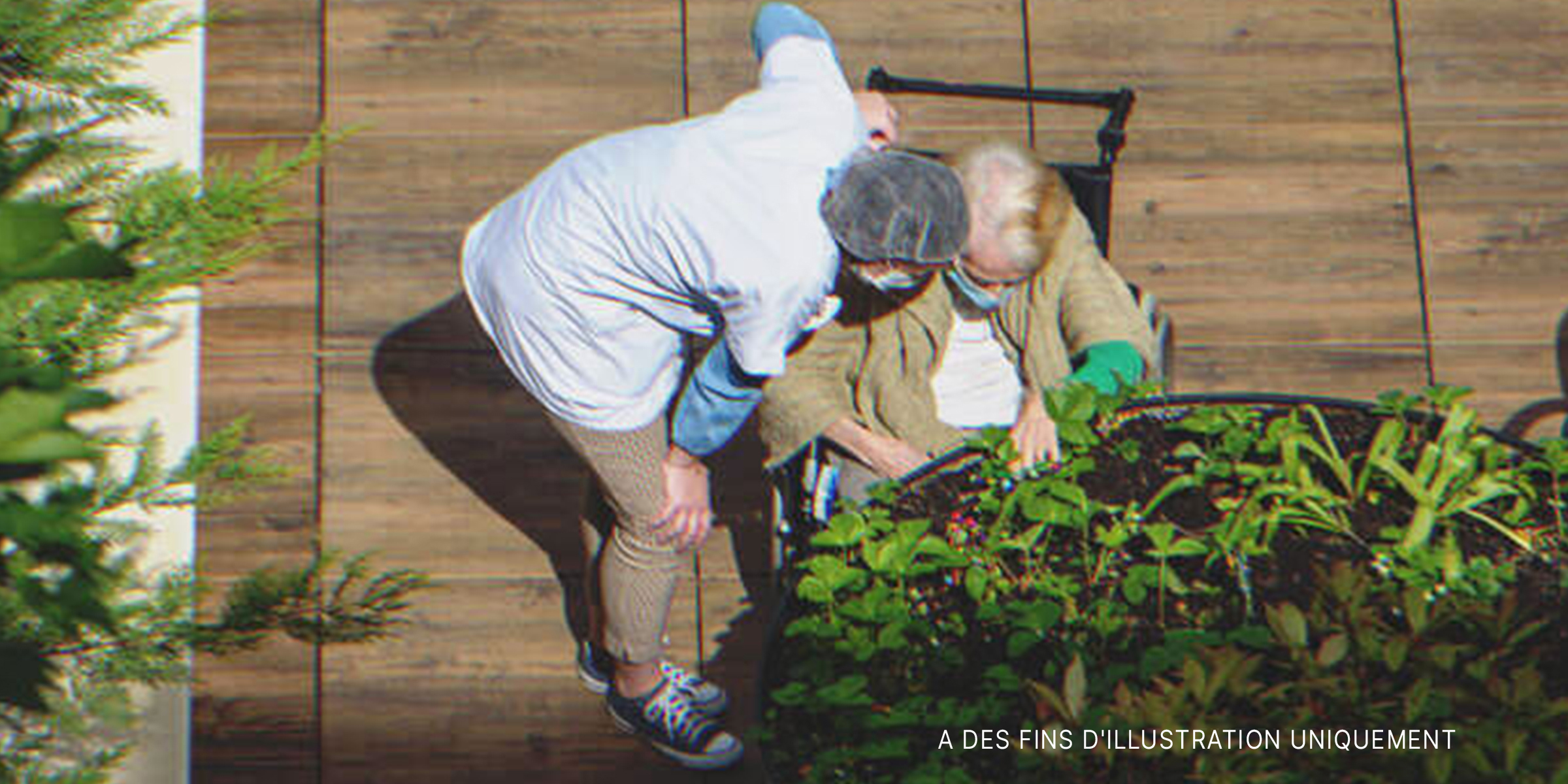 Une vieille femme dans un jardin | Source : Shutterstock