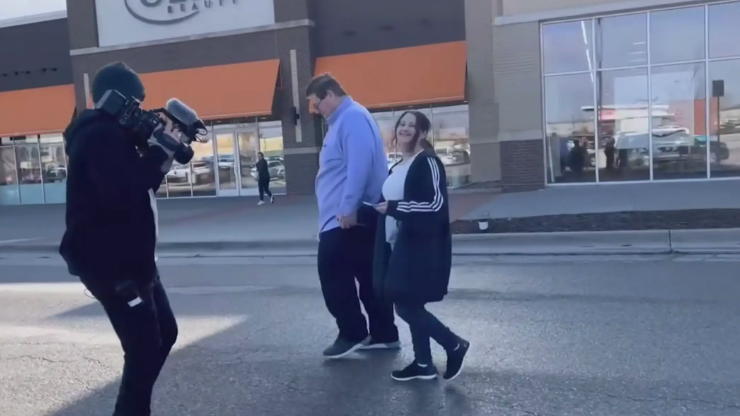 Ryan Scott Anderson and Gypsy Rose Blanchard seen out shopping posted on December 29, 2023 | Source: Facebook/TMZ