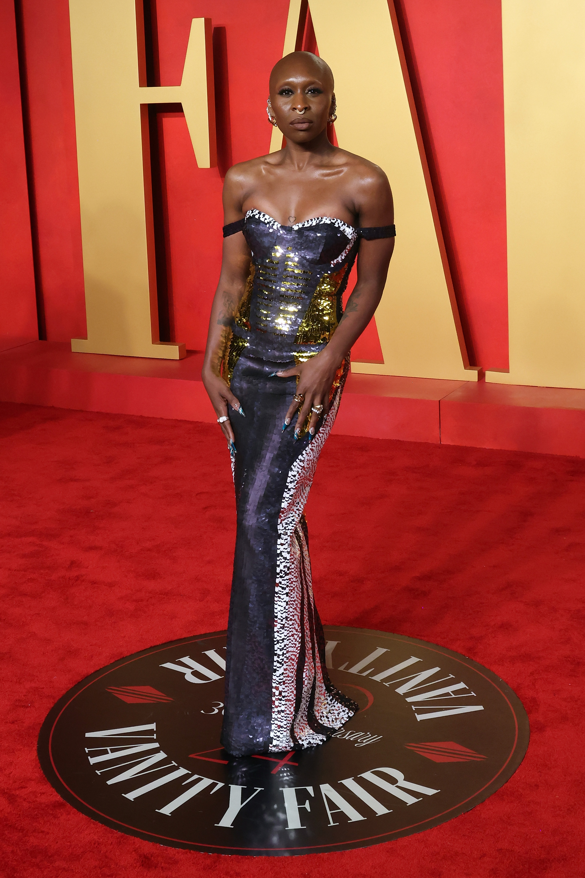 Cynthia Erivo attends the Vanity Fair Oscar Party hosted by Radhika Jones at Wallis Annenberg Center for the Performing Arts on March 10, 2024, in Beverly Hills, California | Source: Getty Images