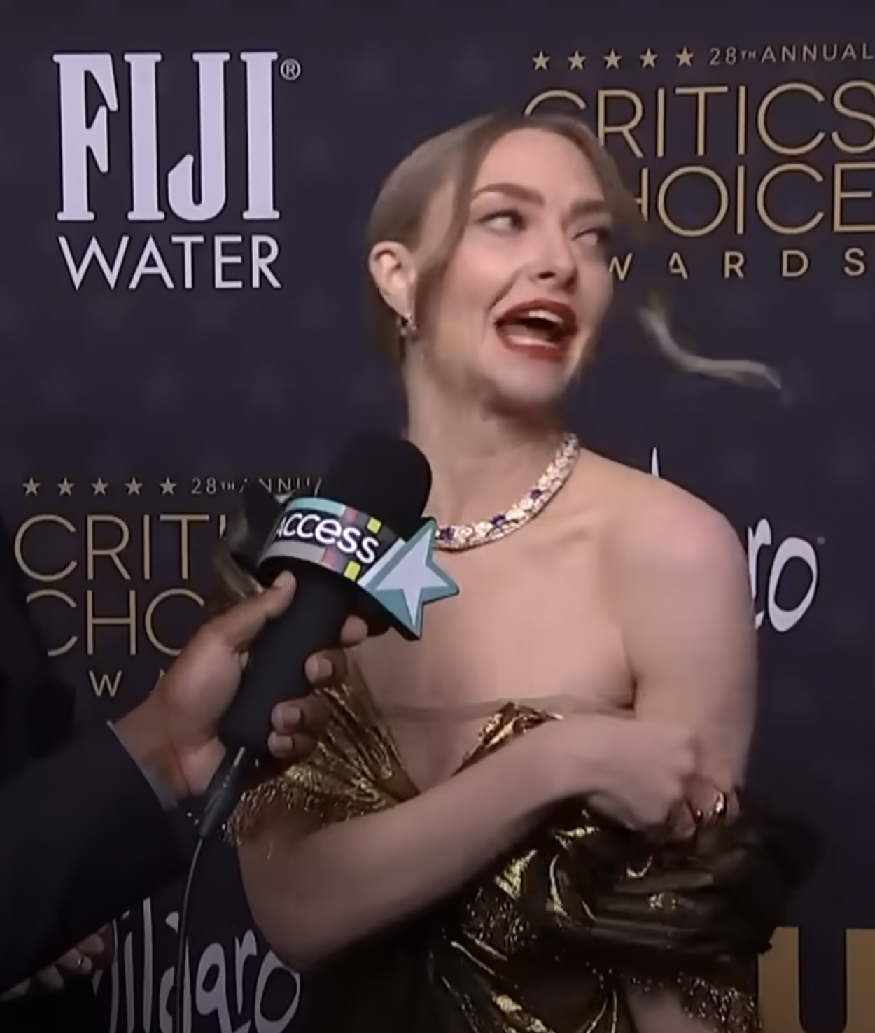 Amanda Seyfried from a video dated January 16, 2023. | Source: YouTube/Access Hollywood
