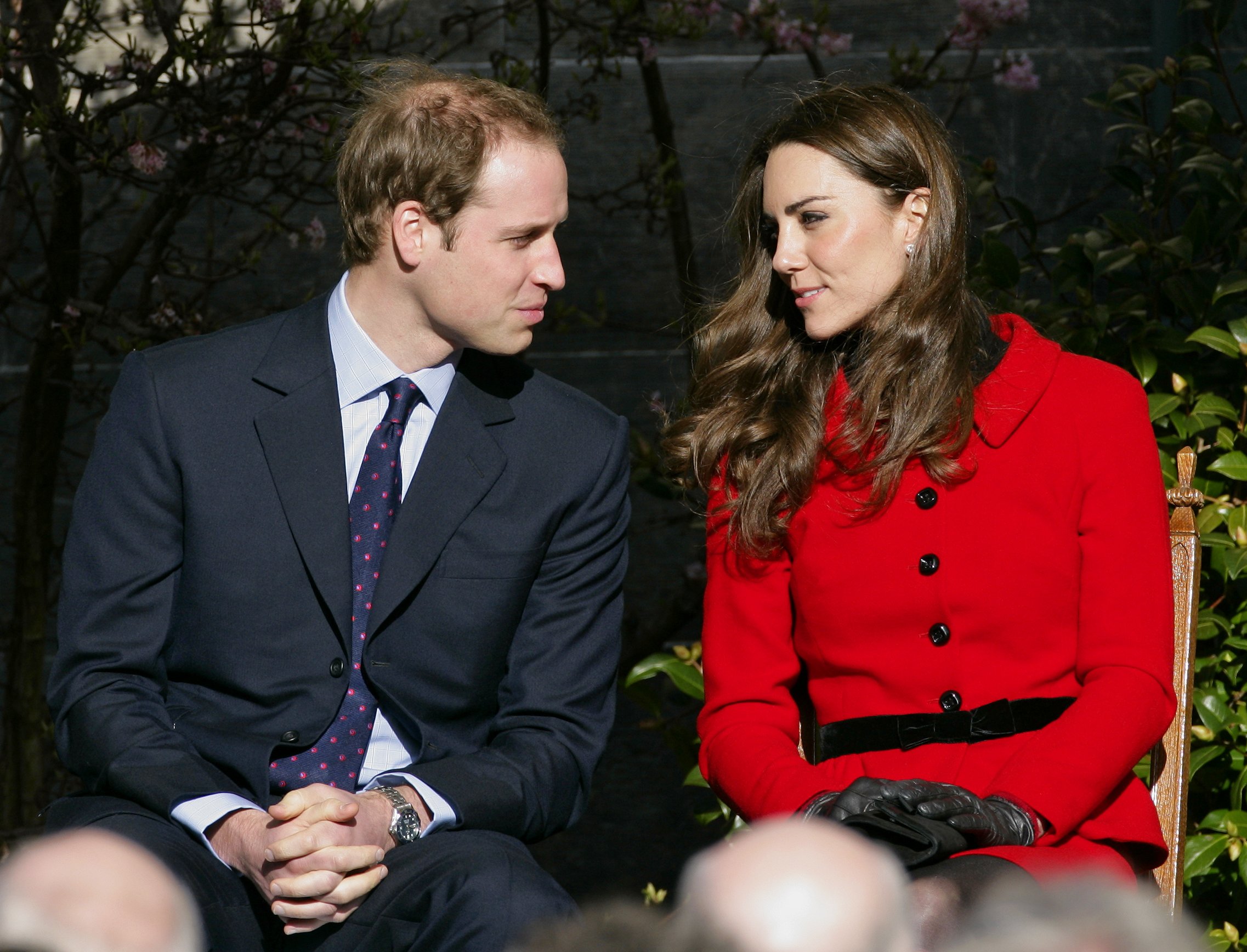 Prince William and Kate Middleton during their visit at the University of St Andrews on February 25, 2011 in Glenrothes, Scotland. / Source: Getty Images