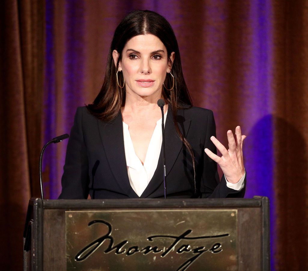 Sandra Bullock on stage during the Beverly Hills Bar Association's 2018 Entertainment Lawyer of the Year Dinner at the Montage Beverly Hills on May 3, 2018 in Beverly Hills, California. | Source: Getty Images