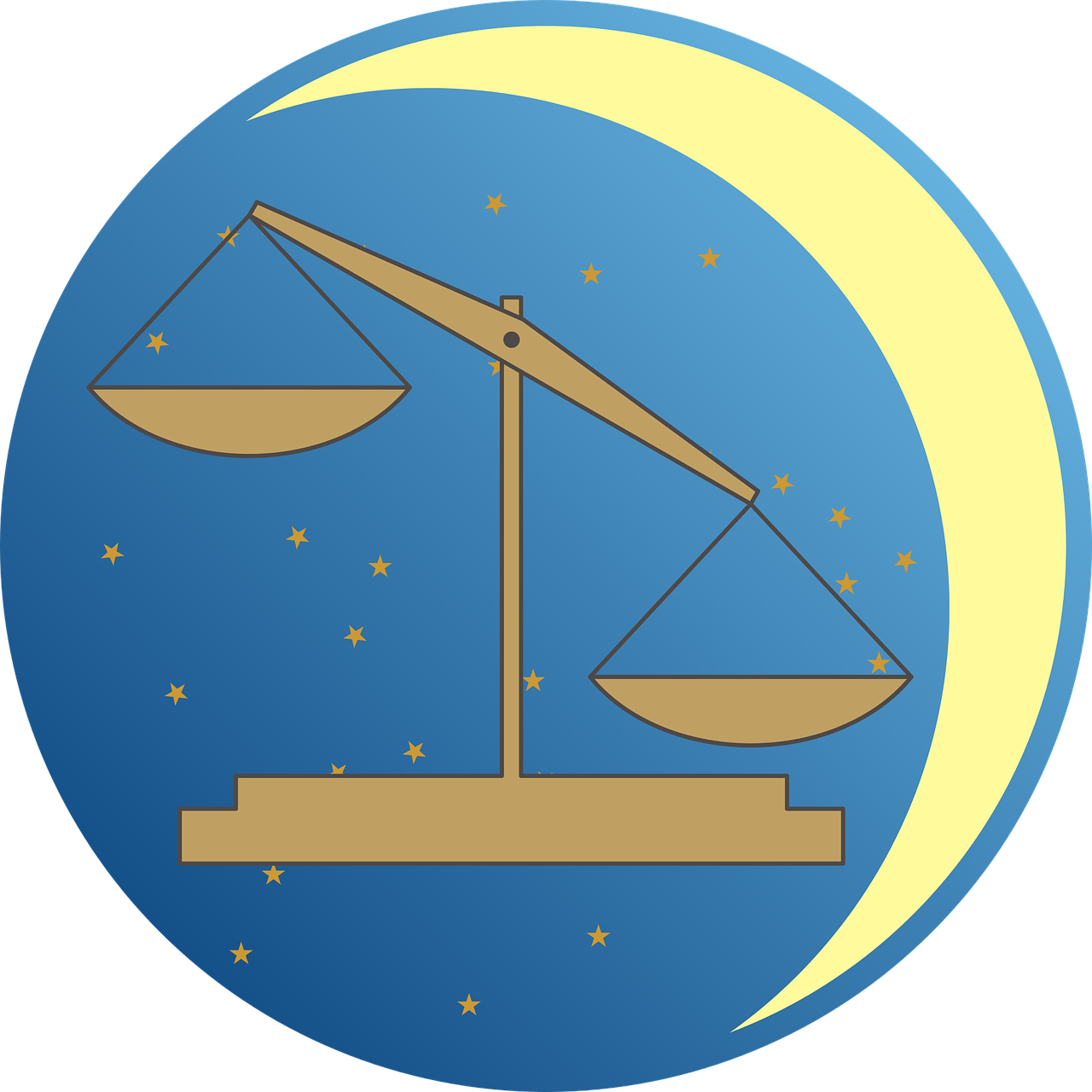 Illustration of the zodiac sign Libra | Source: Pixabay