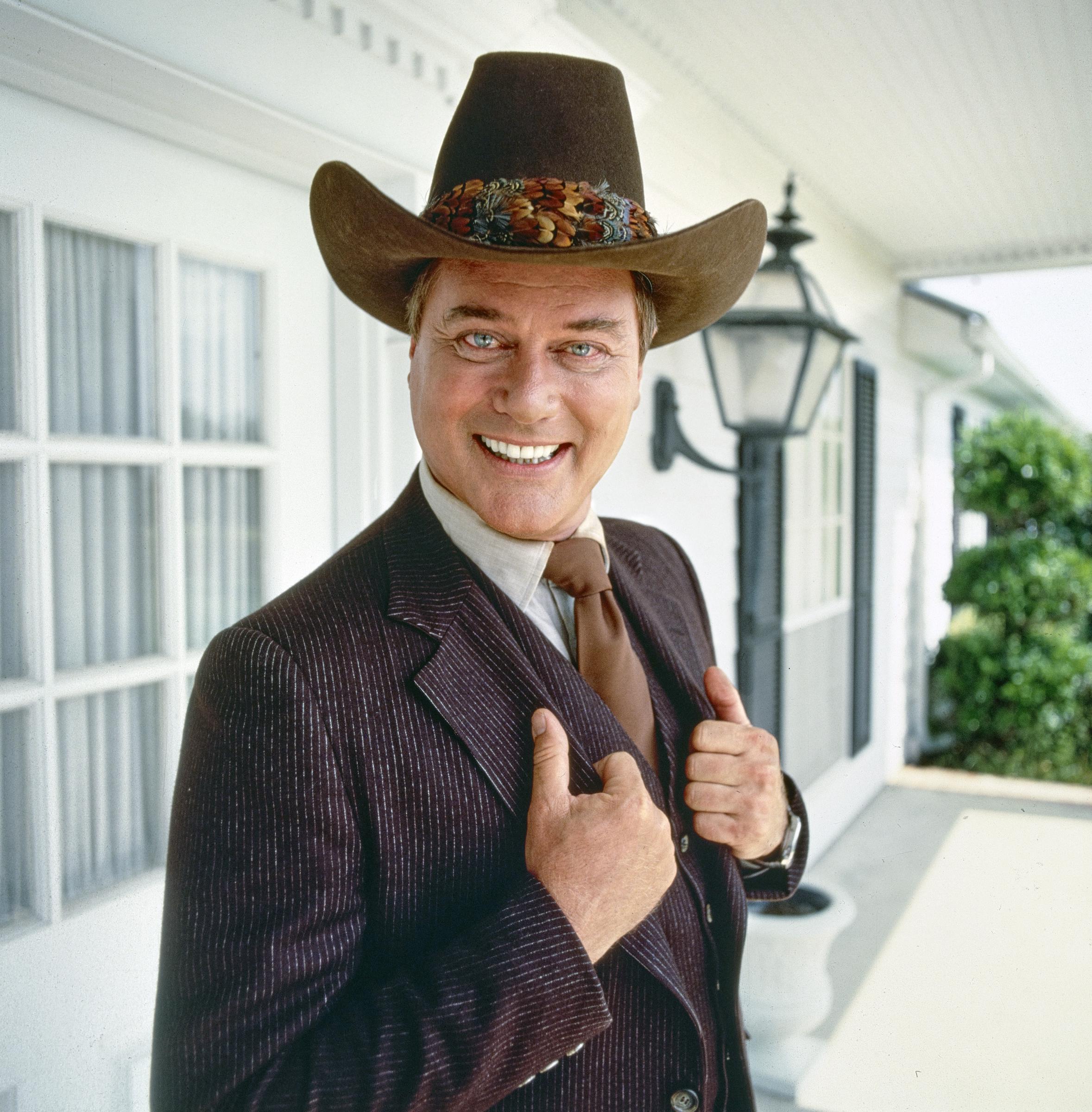 Larry Hagman photographed as J.R. Ewing for "Dallas" on April 2, 1978. | Source: Getty Images
