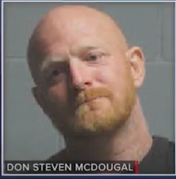 Don Steven McDougal posing for a mugshot posted on February 22, 2024 | Source: YouTube/ABC 7 Chicago