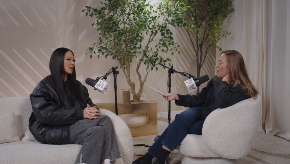 Kimora Lee Simmons sits down with host Amanda Hirsch during the "Not Skinny But Not Fat" podcast to discuss her daughter Aoki and more | Source: YouTube/notskinnybutnotfat