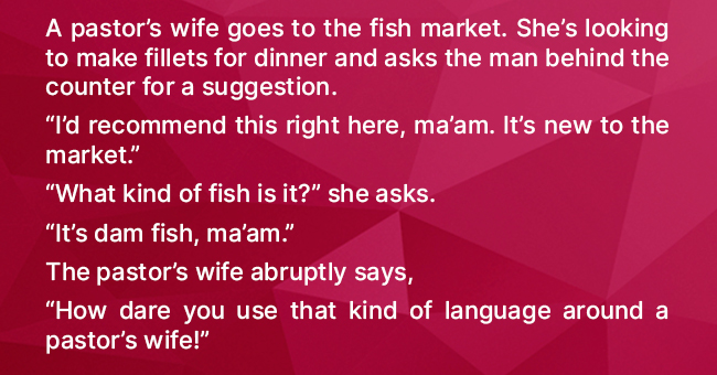 Pastor’s Wife Visits a Fish Market