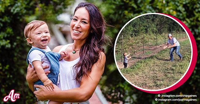 Joanna Gaines 1 Year Old Son Crew Takes His First Steps In Chips