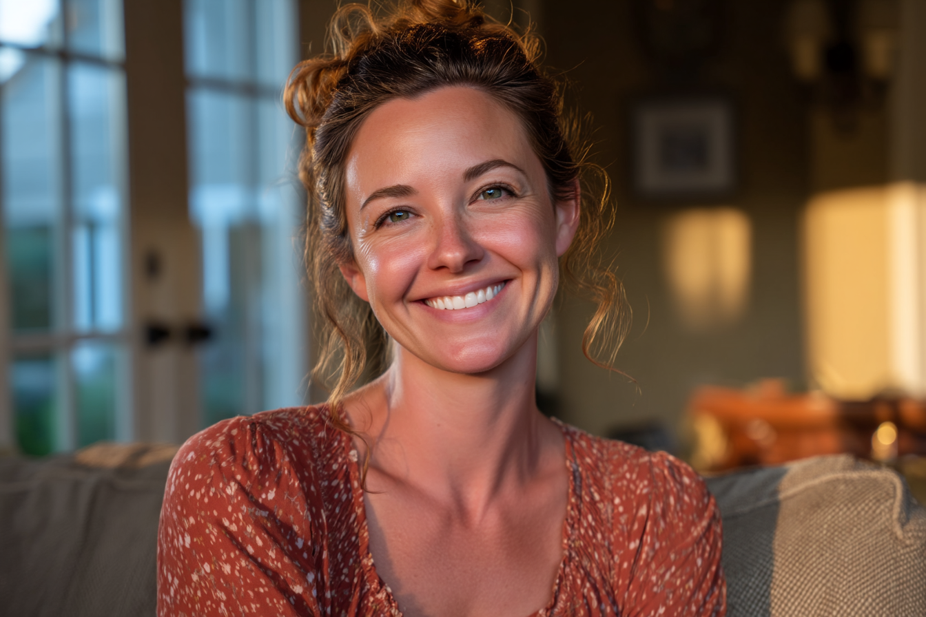 A smiling woman | Source: Midjourney