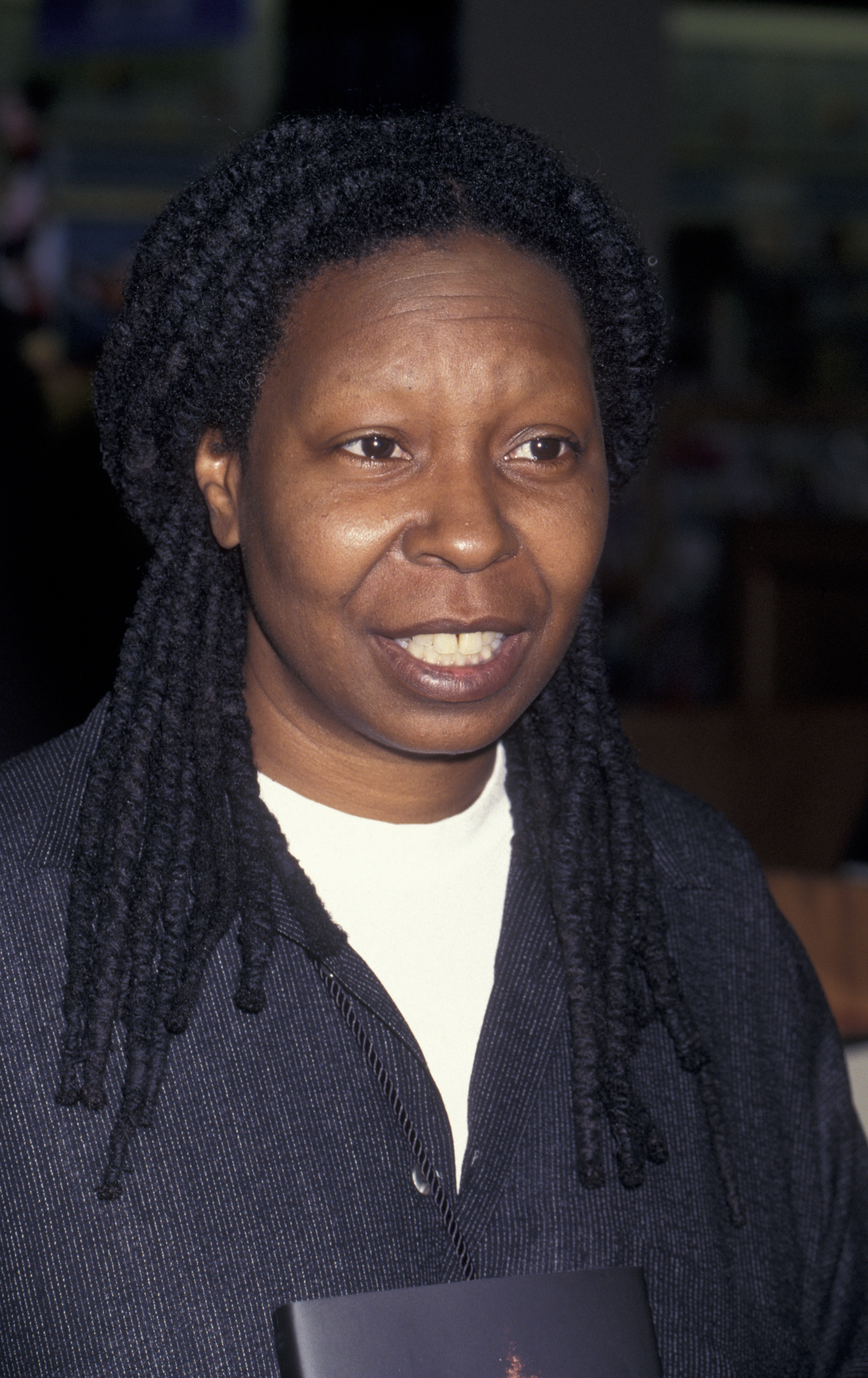 Whoopi Goldberg attends the book party for "Book" at Walden Bookstore on October 9,1997 in Los Angeles, California.