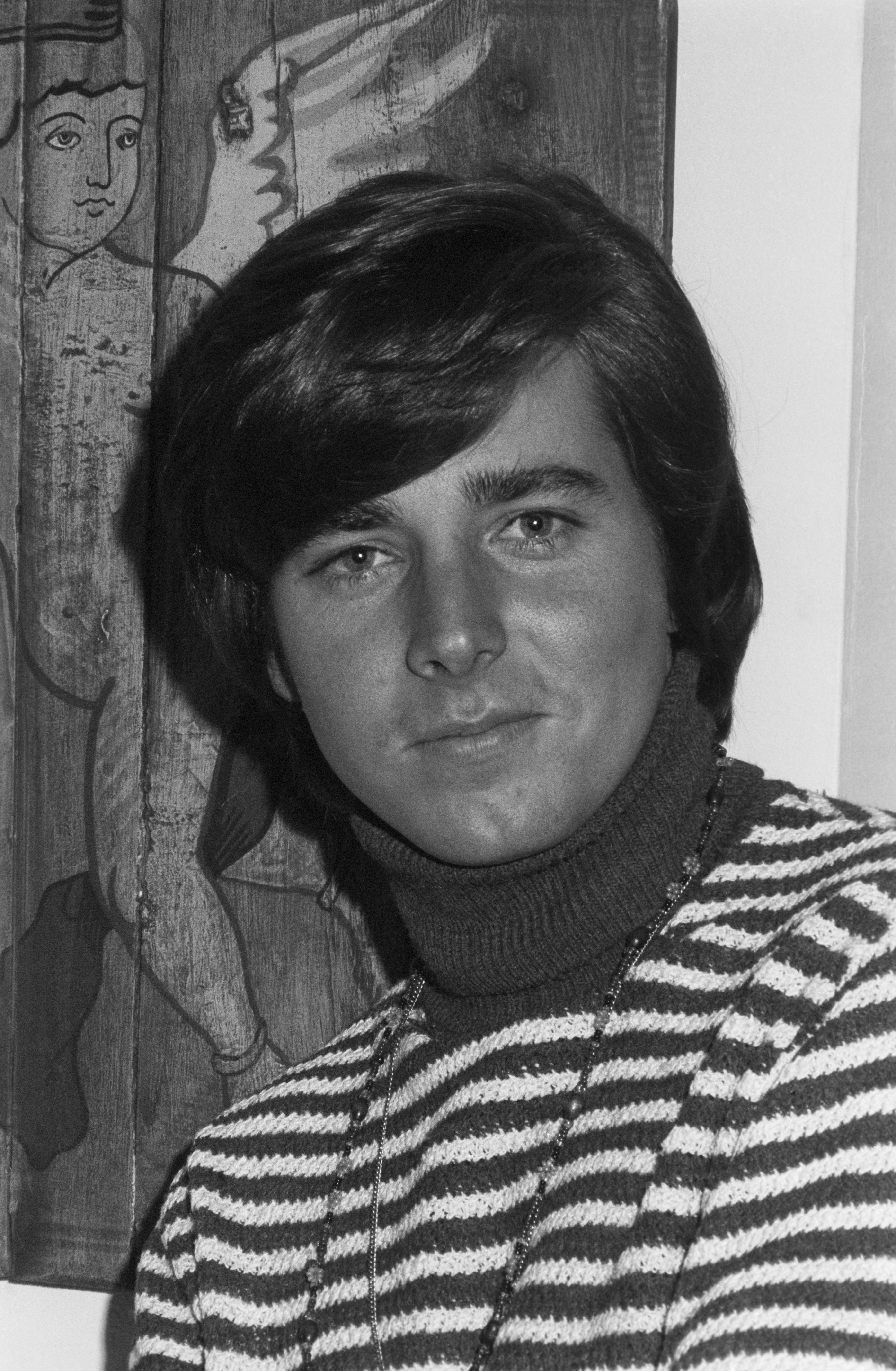 Bobby Sherman wearing a striped sweater; circa 1970; New York. | Source: Getty Images
