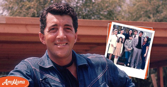 [Left]: American actor and singer Dean Martin on his ranch, circa 1965. [Right]: Dean Martin and his family. | Source: Getty Images