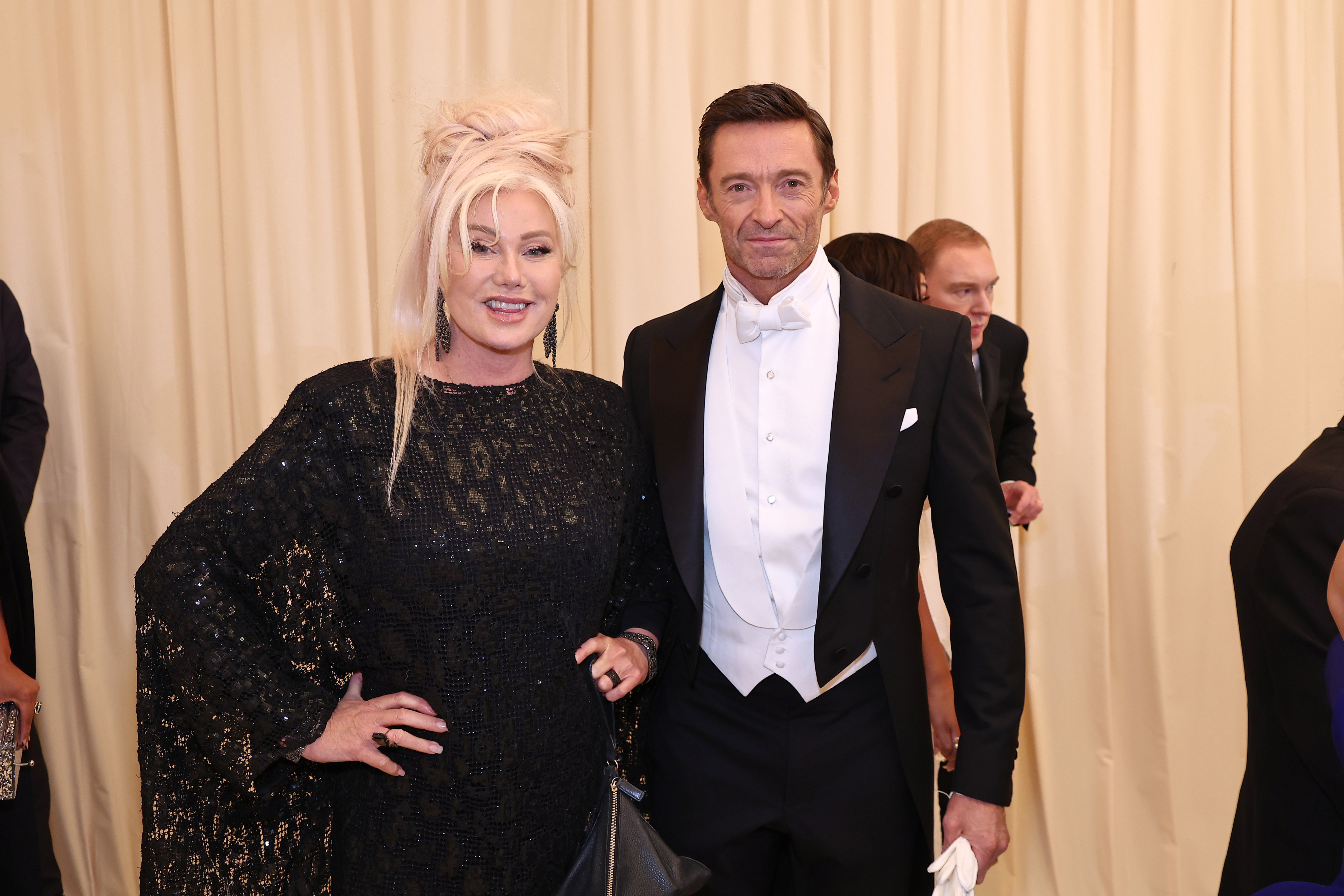 Deborra-Lee Furness and Hugh Jackman arrive at The 2022 Met Gala Celebrating "In America: An Anthology of Fashion" at The Metropolitan Museum of Art in New York City. | Source: Getty Images