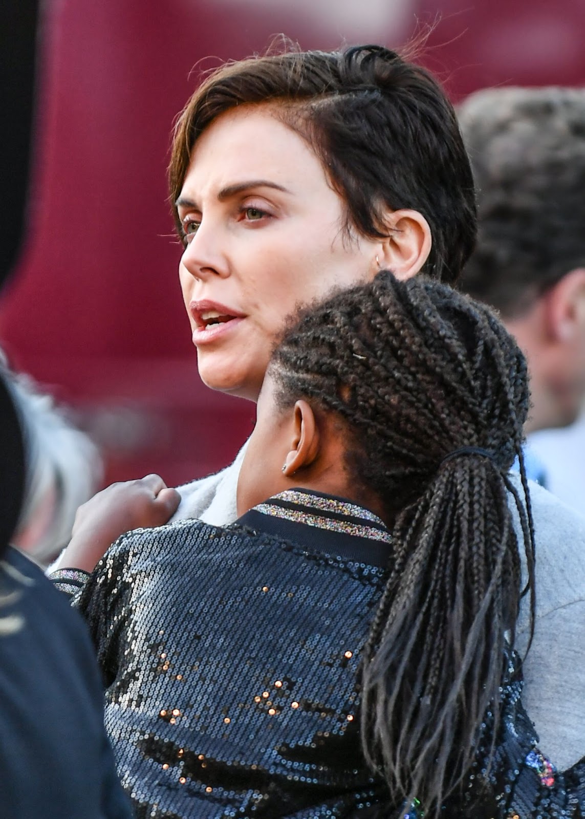 Charlize Theron and her daughter at the Giffords Circus media night for their 2019 production of " Xanadu" on June 27 in London. England. | Source: Getty mages