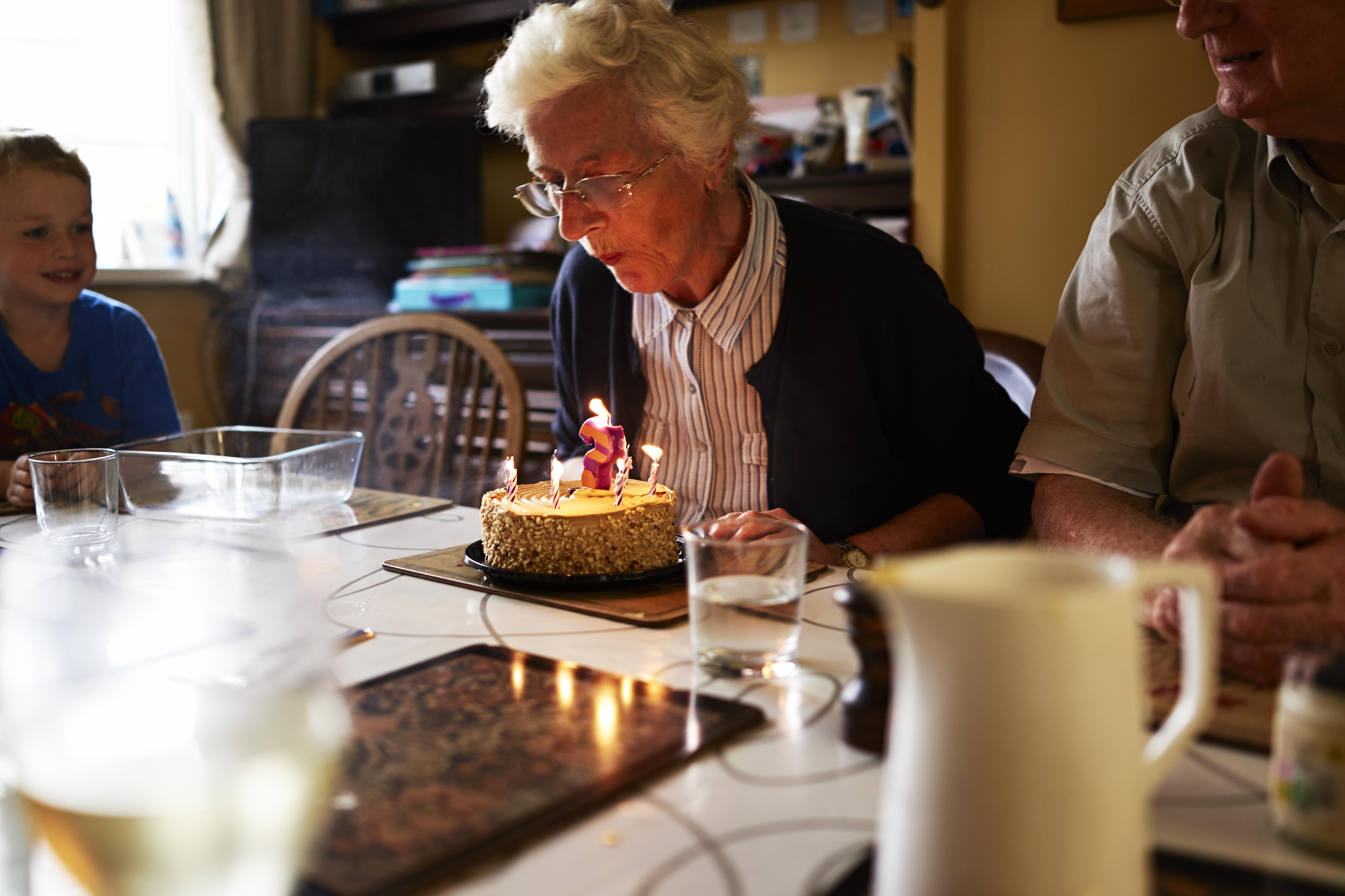 Elderly woman celebrating her birthday | Source: Getty Images