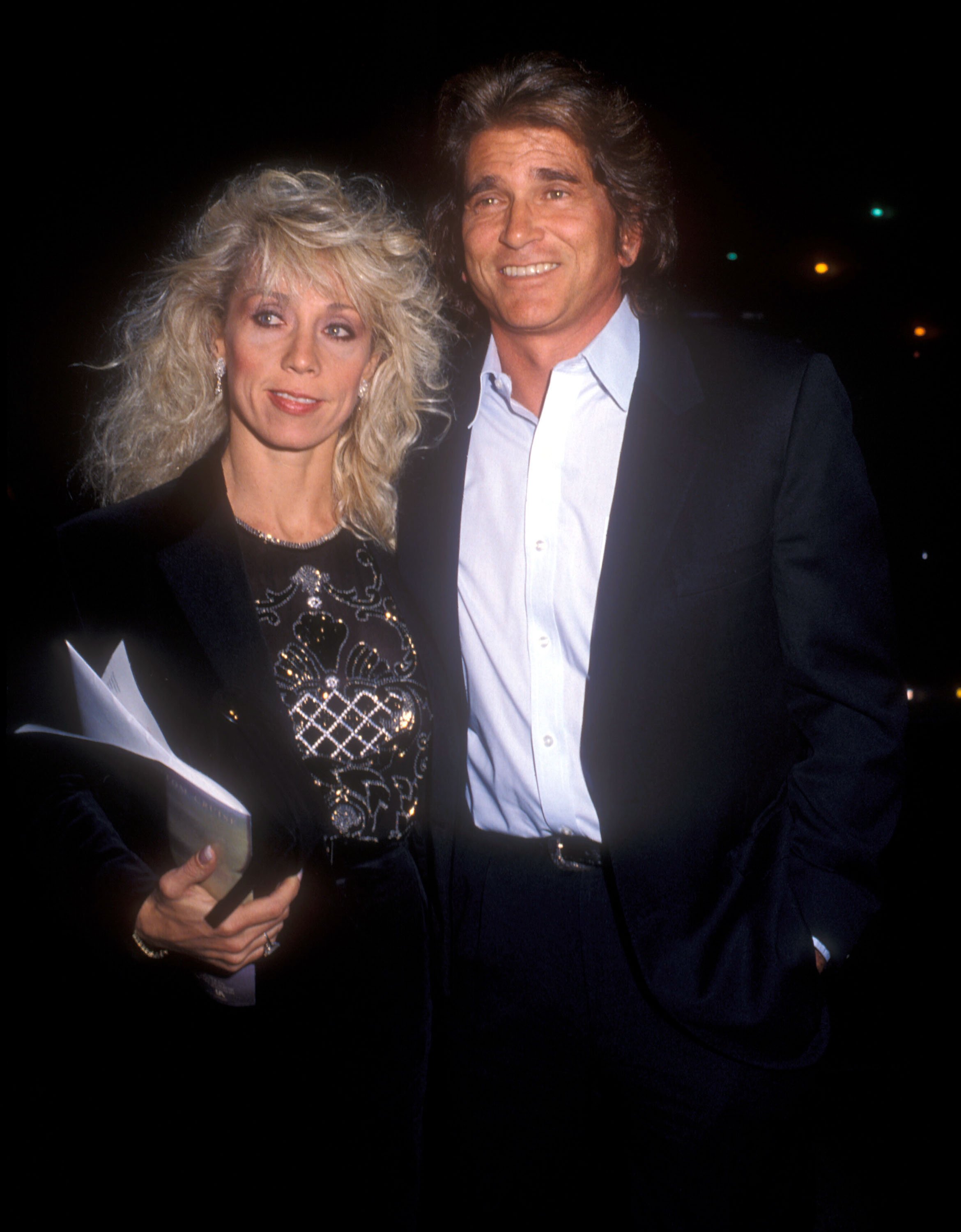 Cindy Landon y su esposo Michael Landon durante el estreno de "Beaches" en el Academy Theatre de Los Ángeles, California. / Foto: Getty Images