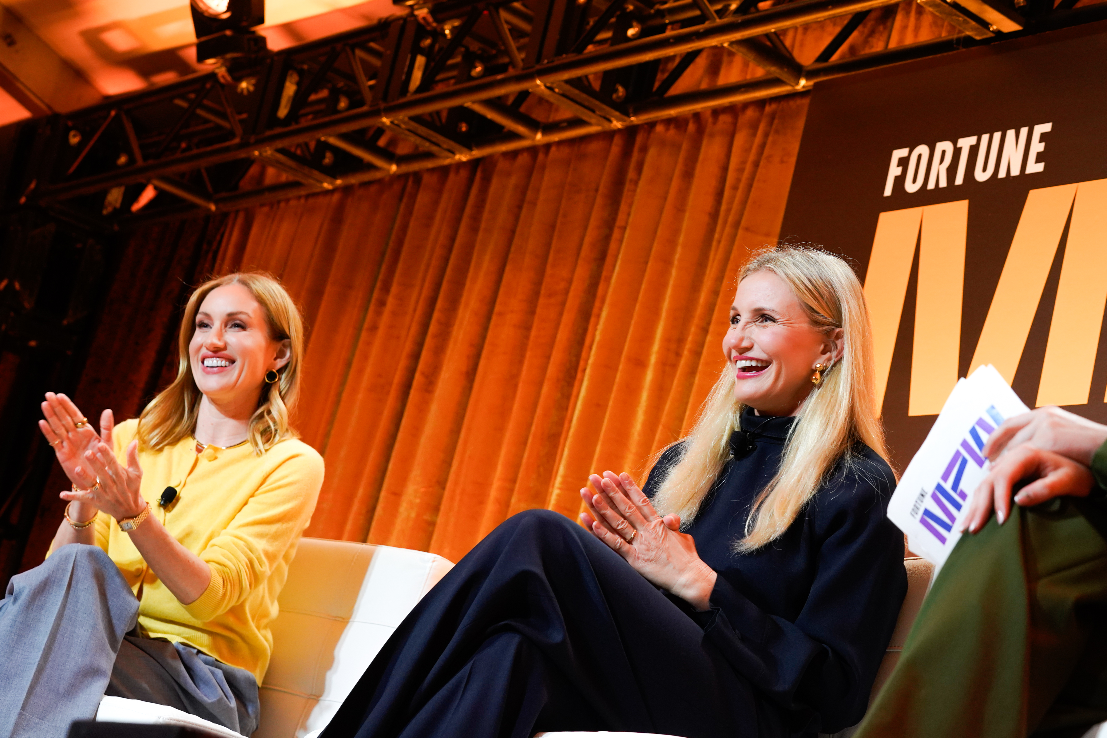 Katherine Power, Cameron Diaz, and Emma Hinchliffe on October 14, 2024, in Laguna Niguel, California | Source: Getty Images