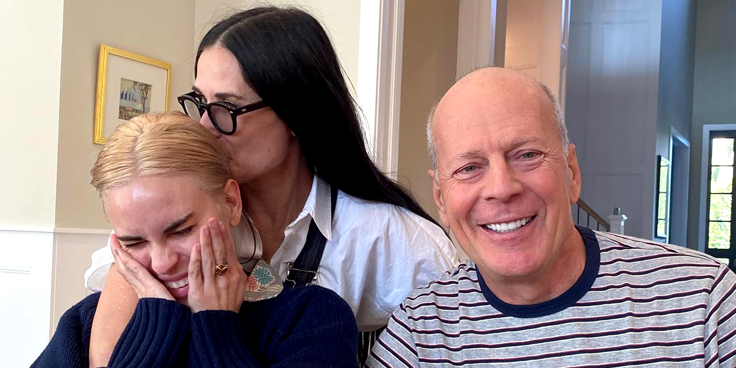 Tallulah Willis, Demi Moore and Bruce Willis | Source: Instagram/buuski