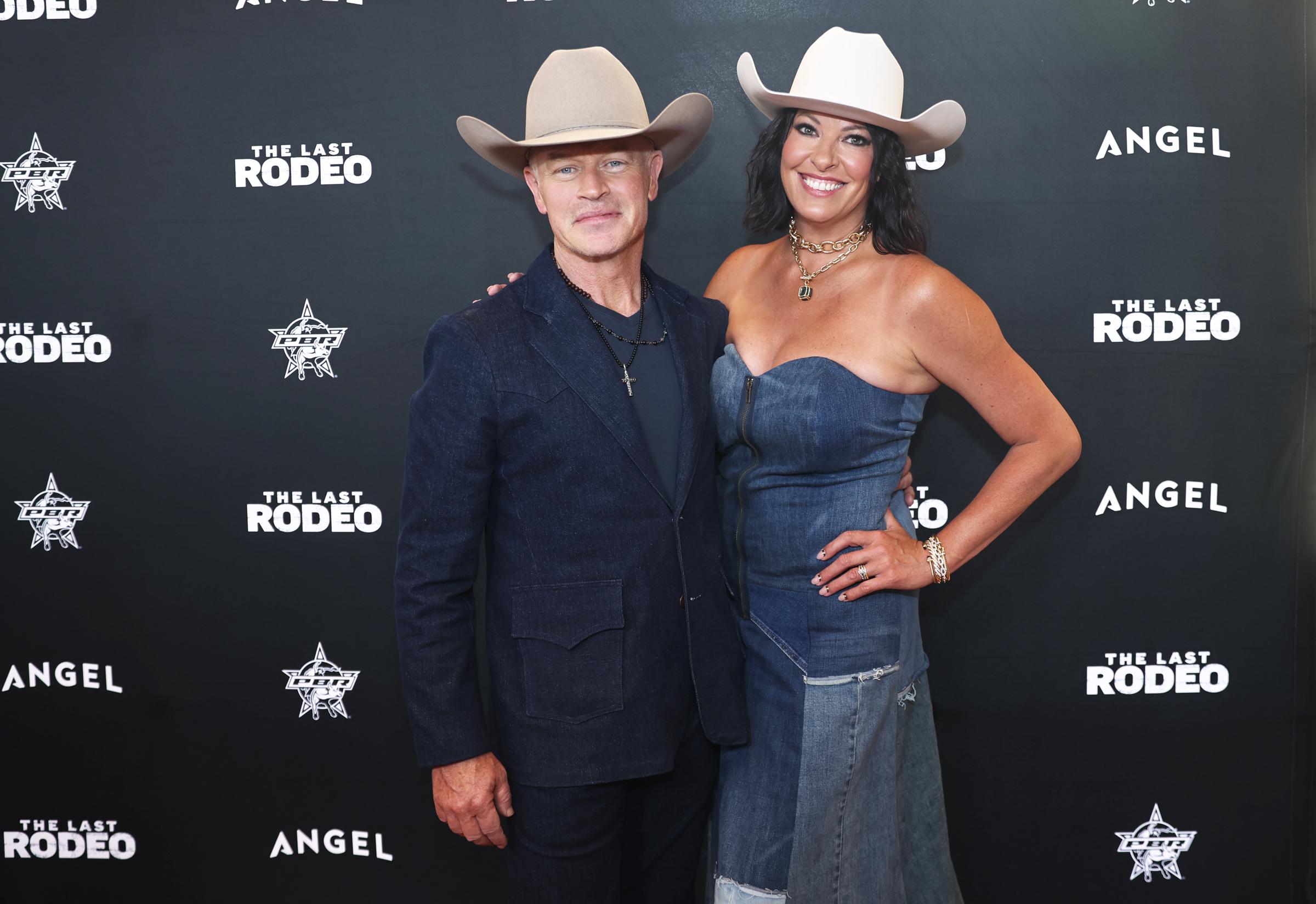 Neal and Ruvé McDonough pose during "The Last Rodeo" red carpet premiere and post-screening on May 12, 2025, in Fort Worth, Texas | Source: Getty Images