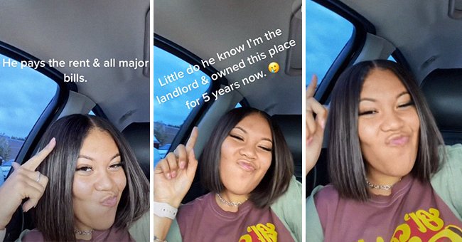 Woman reveals she is her boyfriend's landlord and explains he has been paying rent to her without his knowledge | Photo: TikTok/jaynedoee0