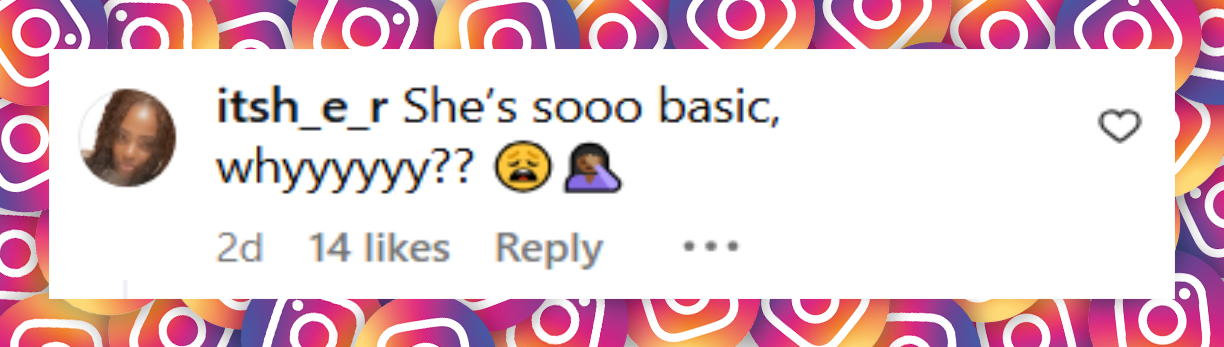 A netizen's comment about Meghan Markle's outfit for the One805Live! benefit concert on September 30, 2025 | Source: Instagram/fashionbombdaily