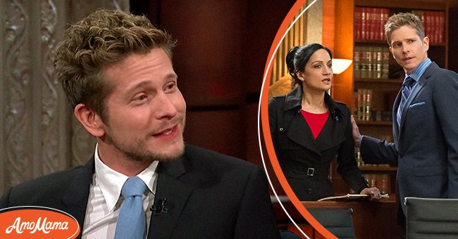 Matt Czuchry during an appearance on "The Late Show with Stephen Colbert" in 2018 [Left] Czuchry as Cary Agos and Archie Panjabi as Kalinda Sharma during an episode of "The Good Wife" [Right] | Photo: YouTube/The Late Show with Stephen Colbert & Getty Images
