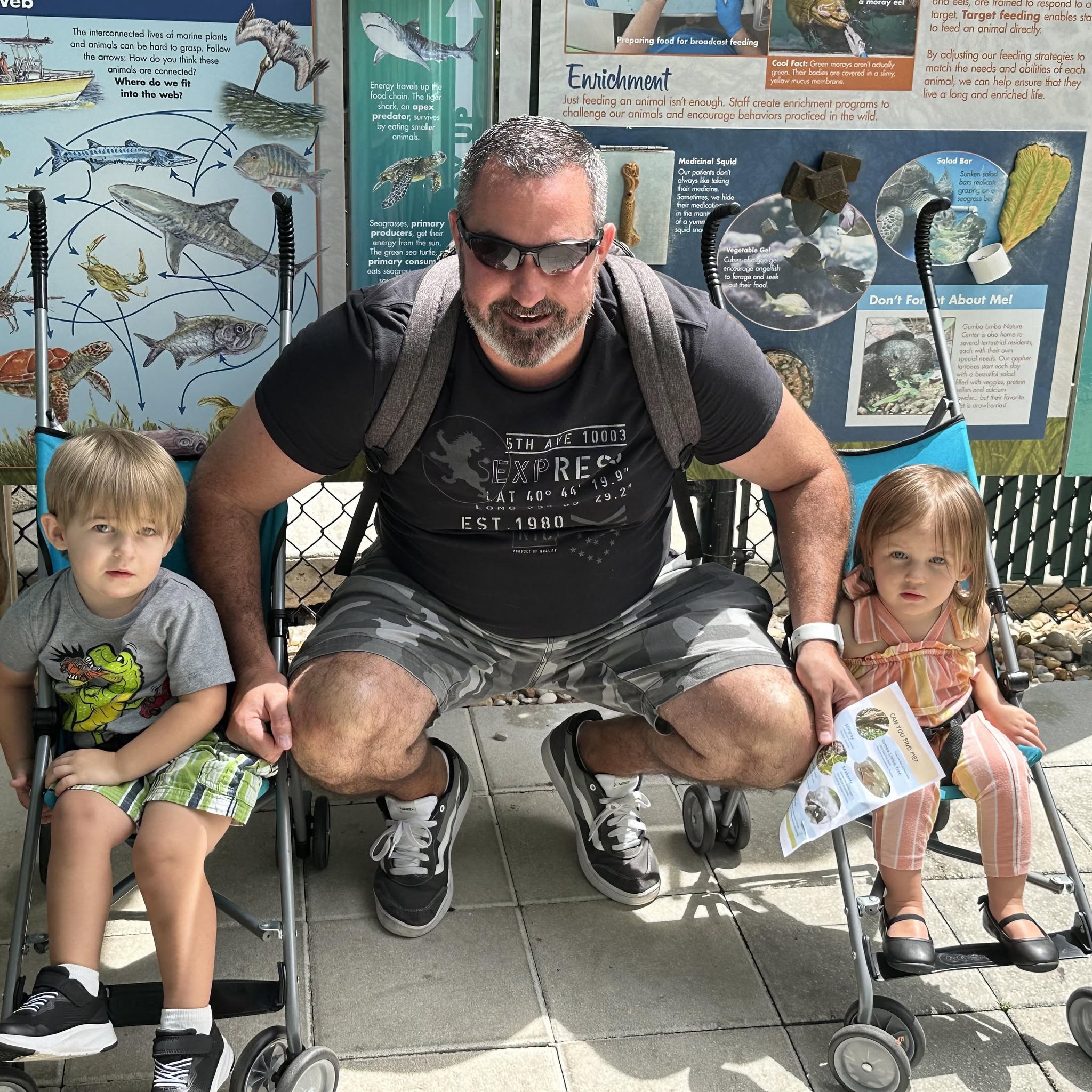 Brock and Briella Holmes with their father Jason Holmes on an outing, posted on November 6, 2024. | Source: Facebook/Jason Holmes