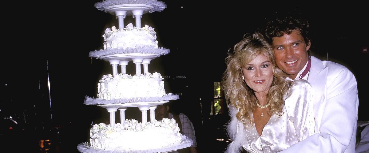 David Hasselhoff and Catherine Hickland during their wedding ceremony | Photo: Getty Images