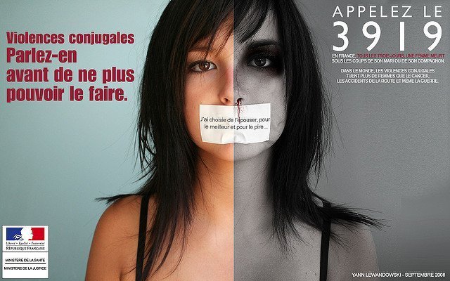 ne campagne de sensibilisation aux violences conjugales. l Source: Flickr ne campagne de sensibilisation aux violences conjugales. l Source: Flickr