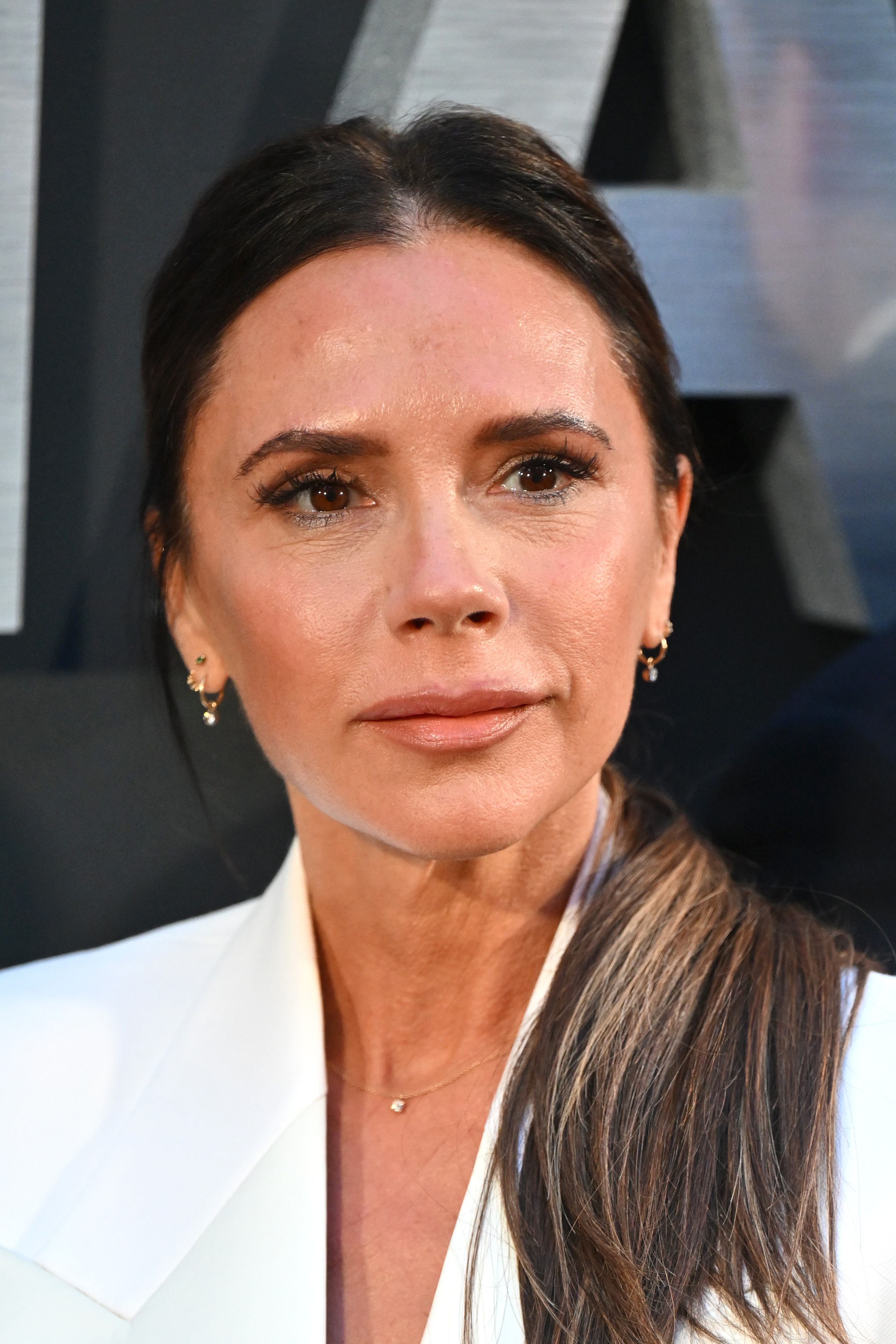 Victoria Beckham attends the "Beckham" premiere at The Curzon Mayfair on October 3, 2023 in London, England. | Source: Getty Images