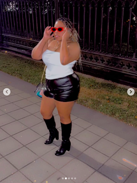 Tanasha Faulk posing for a photo during a night out. | Source: Instagram/ladybandzzz7